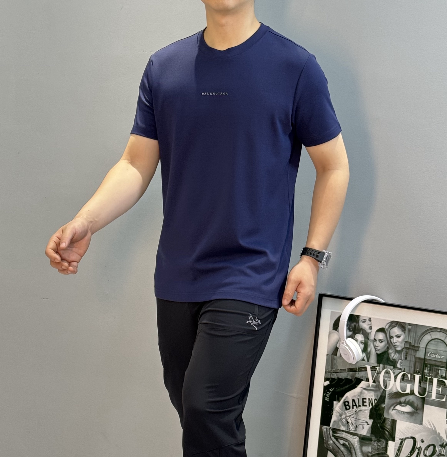 Balenciaga巴黎世家25s新款莫代尔T恤.基础款推荐！干净利落.经典字母图形设计，高温烫画高周波