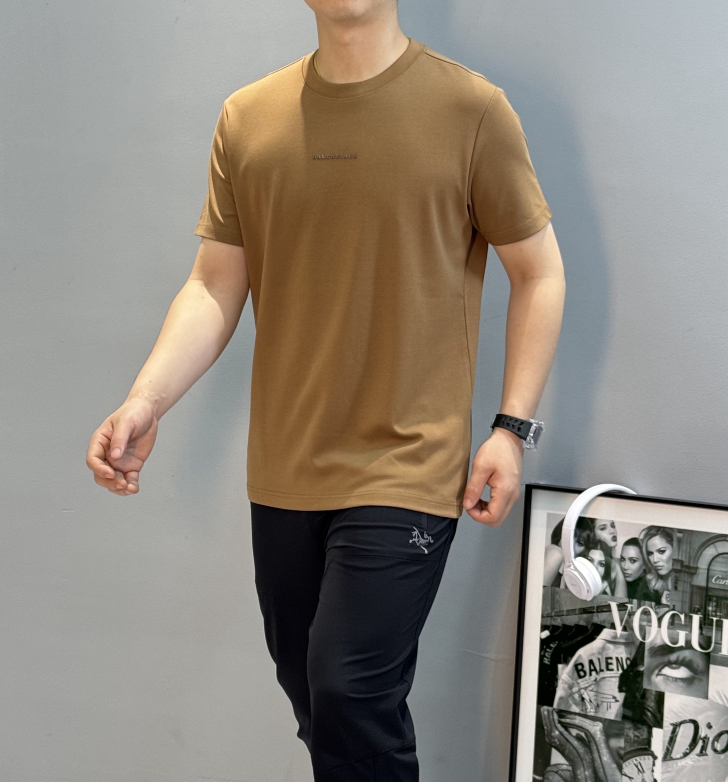 Balenciaga巴黎世家25s新款莫代尔T恤.基础款推荐！干净利落.经典字母图形设计，高温烫画高周波