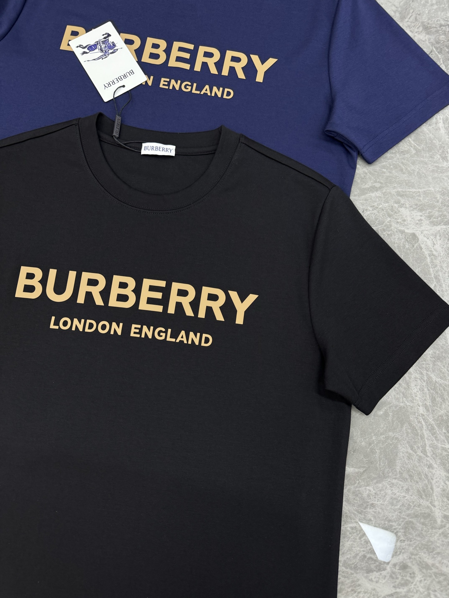 BBR*巴宝莉25s新款字母T恤.焕新升级百搭基础款，贸易公司出品！！甄选优质有机300g莫代尔棉面料，