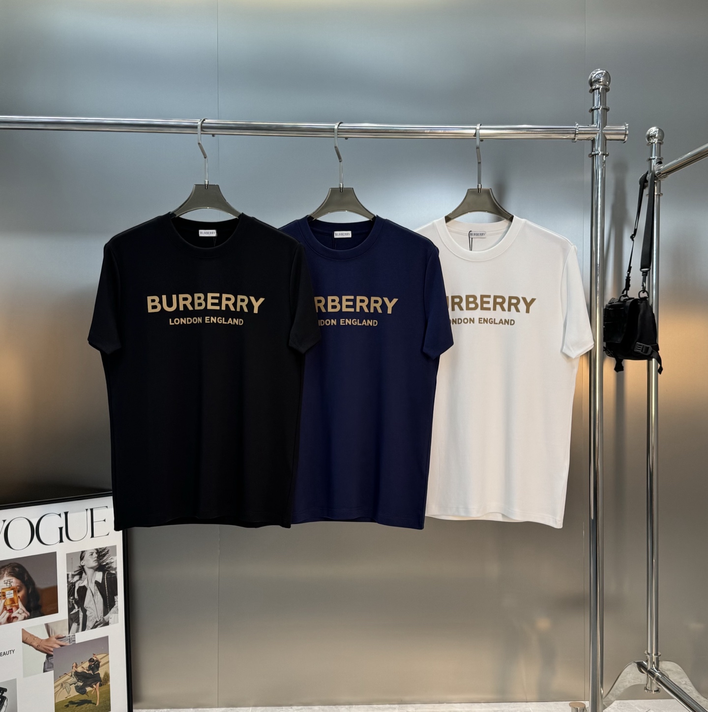 BBR*巴宝莉25s新款字母T恤.焕新升级百搭基础款，贸易公司出品！！甄选优质有机300g莫代尔棉面料，