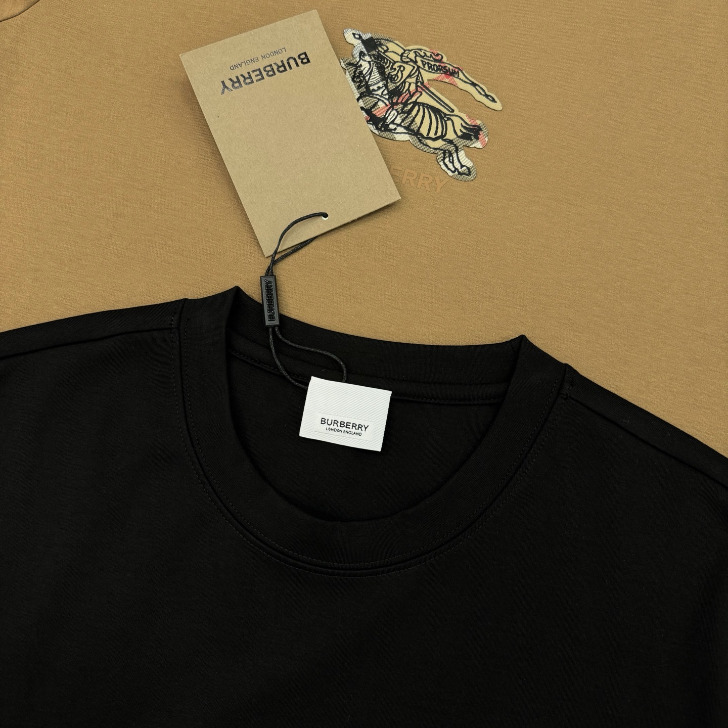 BBR*巴宝莉25s新款战马T恤.焕新升级百搭基础款，贸易公司出品！！甄选优质有机300g莫代尔棉面料，