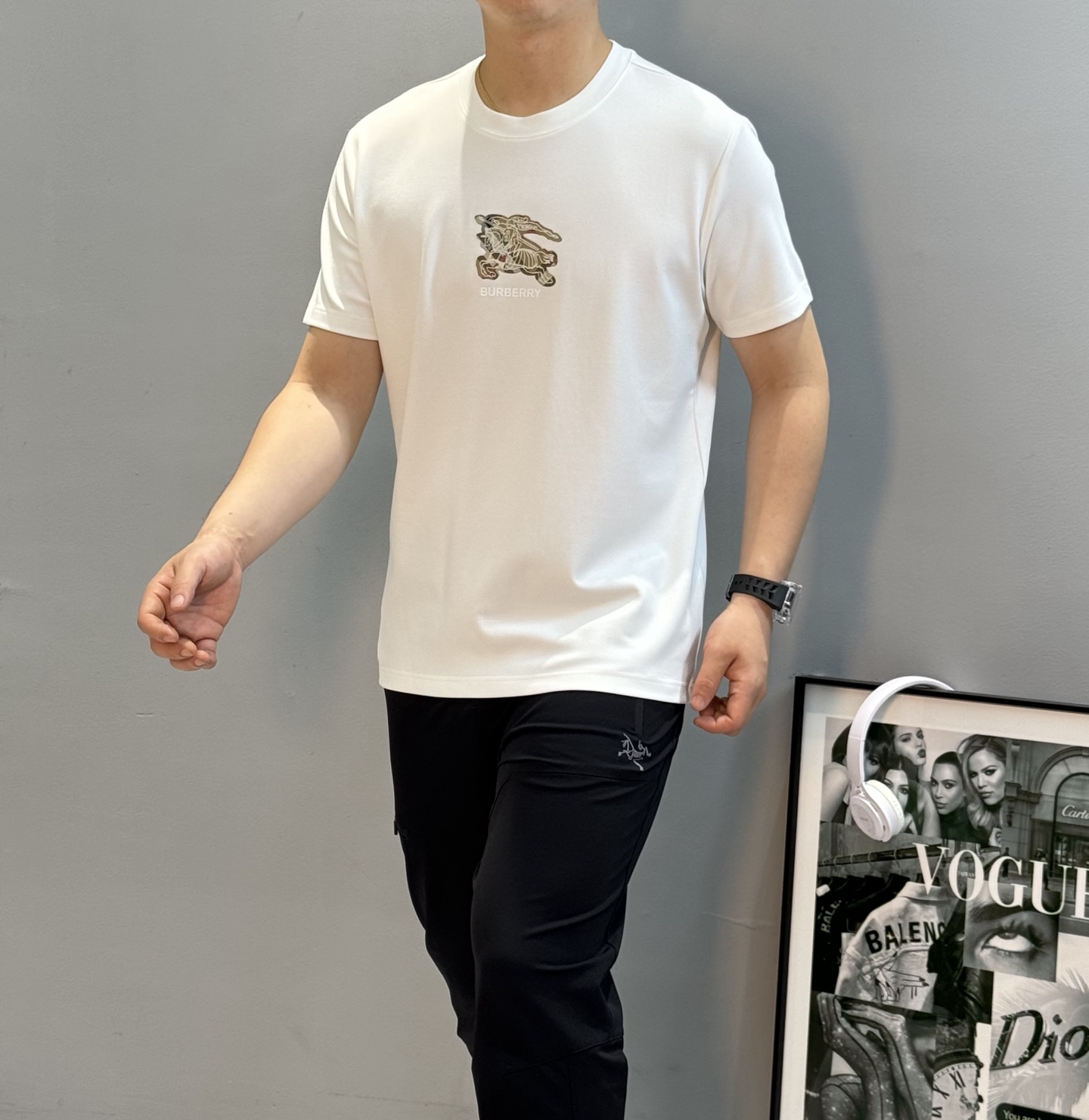 BBR*巴宝莉25s新款战马T恤.焕新升级百搭基础款，贸易公司出品！！甄选优质有机300g莫代尔棉面料，