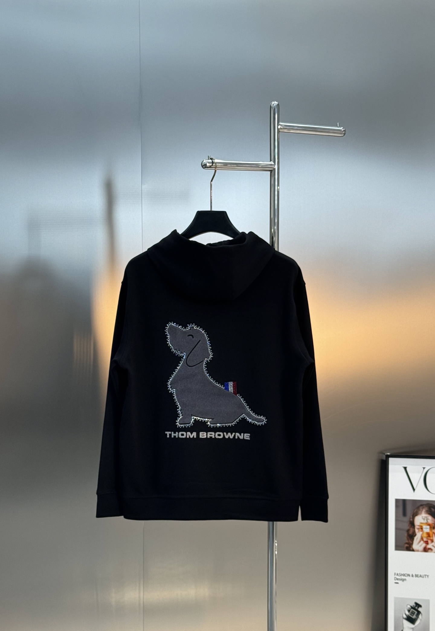 THOM BROWNE汤姆布朗25s新款连帽卫衣.男女同款！胸口及后背经典TB小狗造型设计.高温叠加烫画