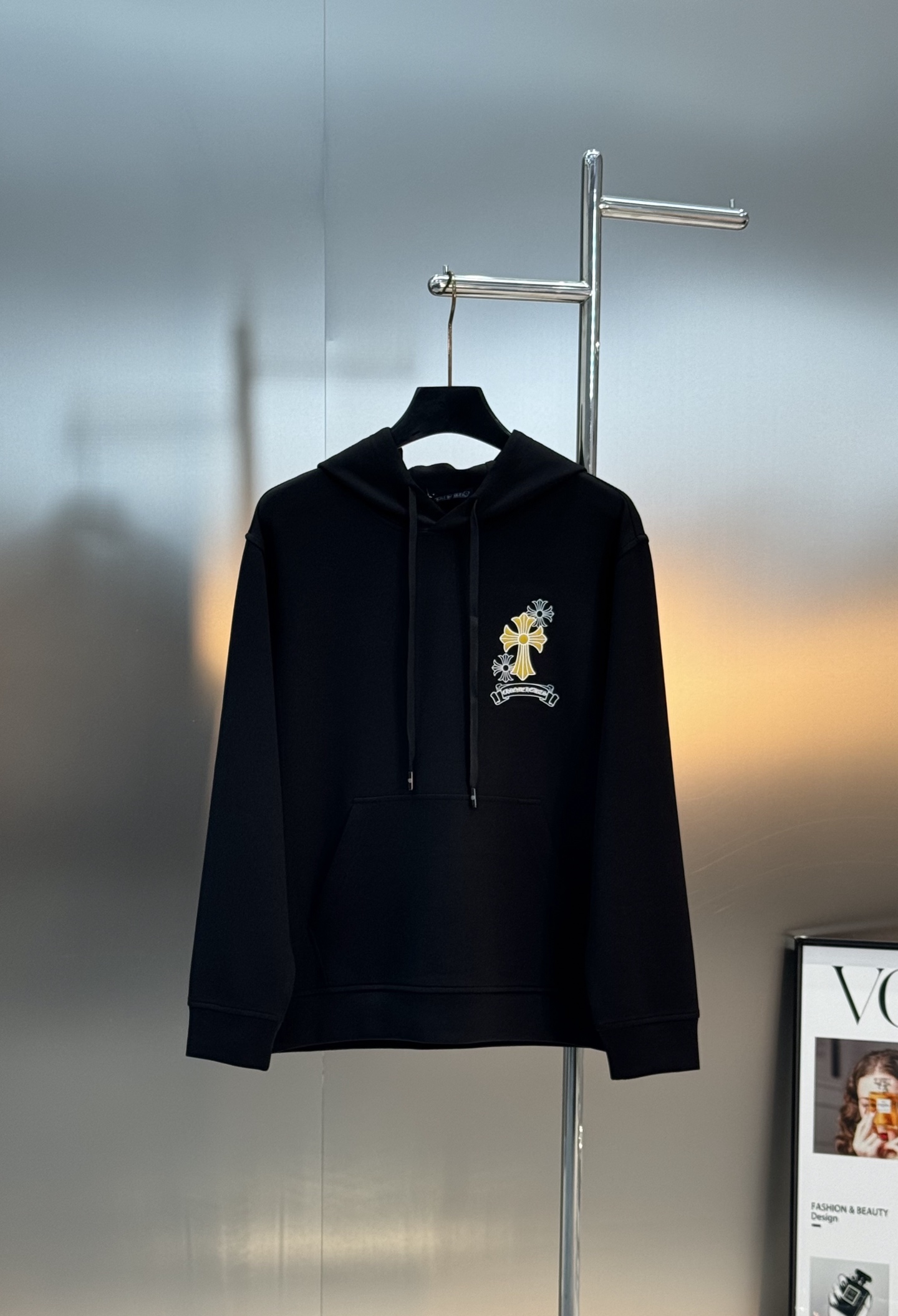 Chrome Hearts克罗心25s新款连帽卫.男女同款.可搭配套装.宽松版型运动休闲随意搭配.采用2