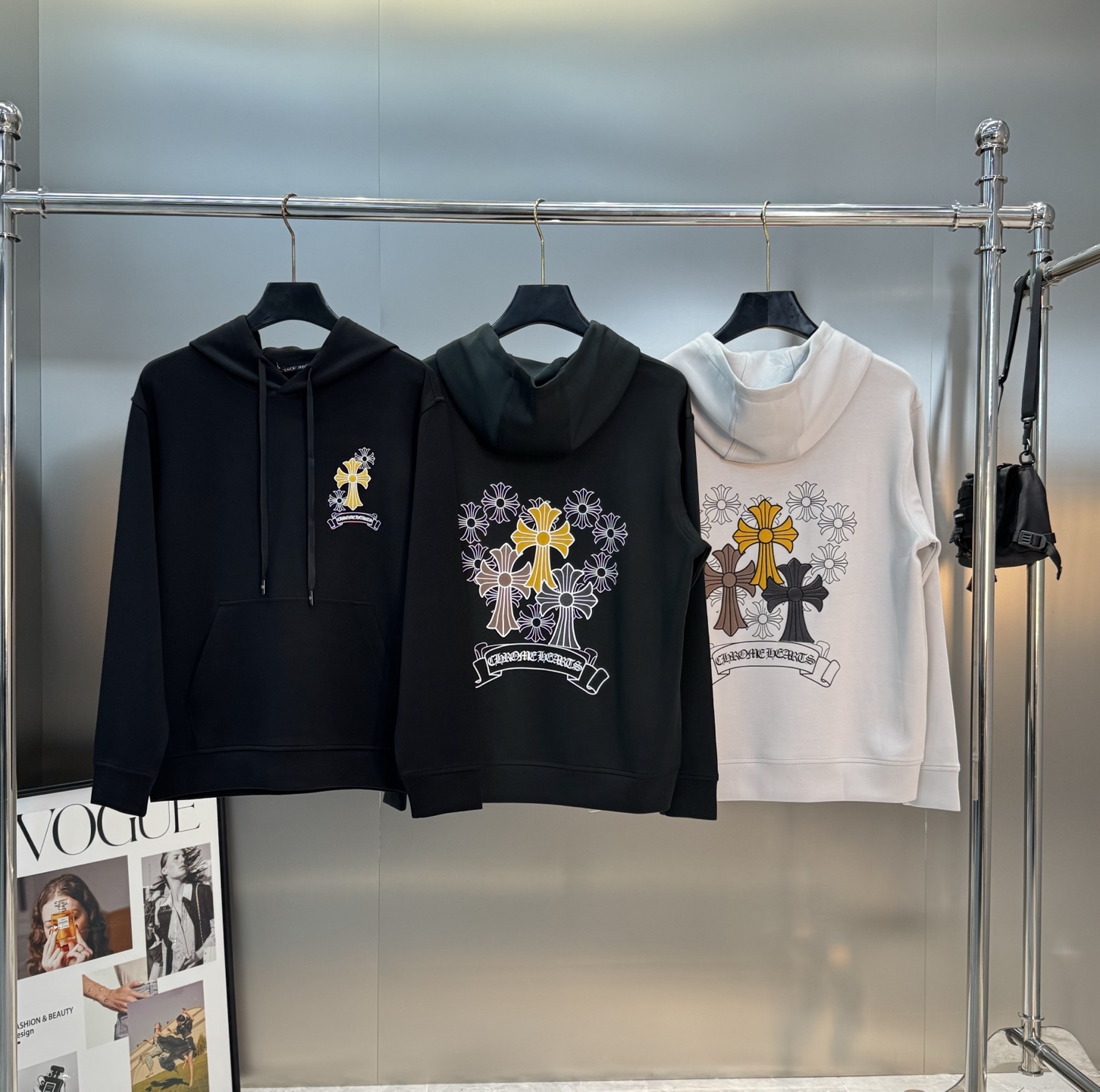 Chrome Hearts克罗心25s新款连帽卫.男女同款.可搭配套装.宽松版型运动休闲随意搭配.采用2