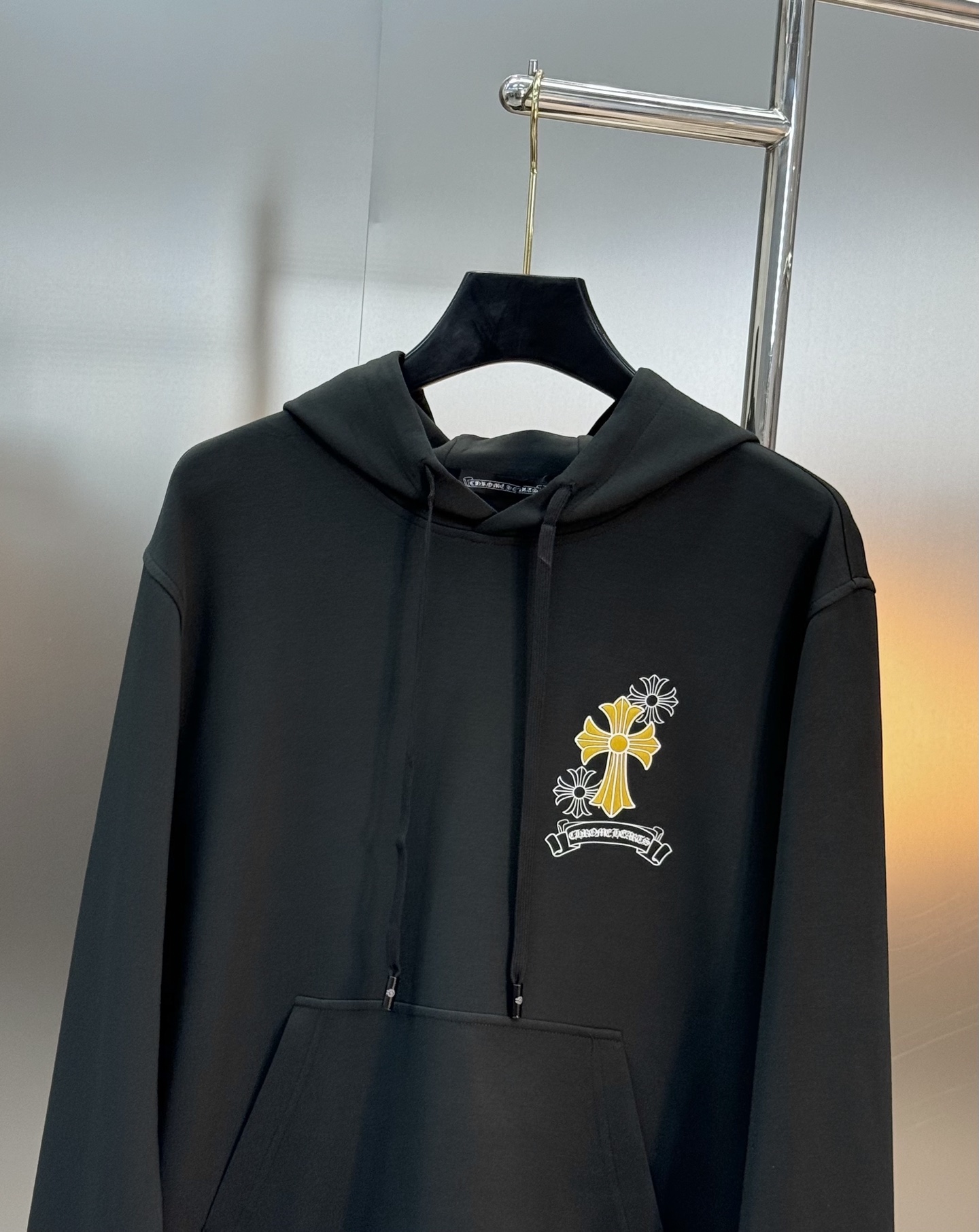 Chrome Hearts克罗心25s新款连帽卫.男女同款.可搭配套装.宽松版型运动休闲随意搭配.采用2