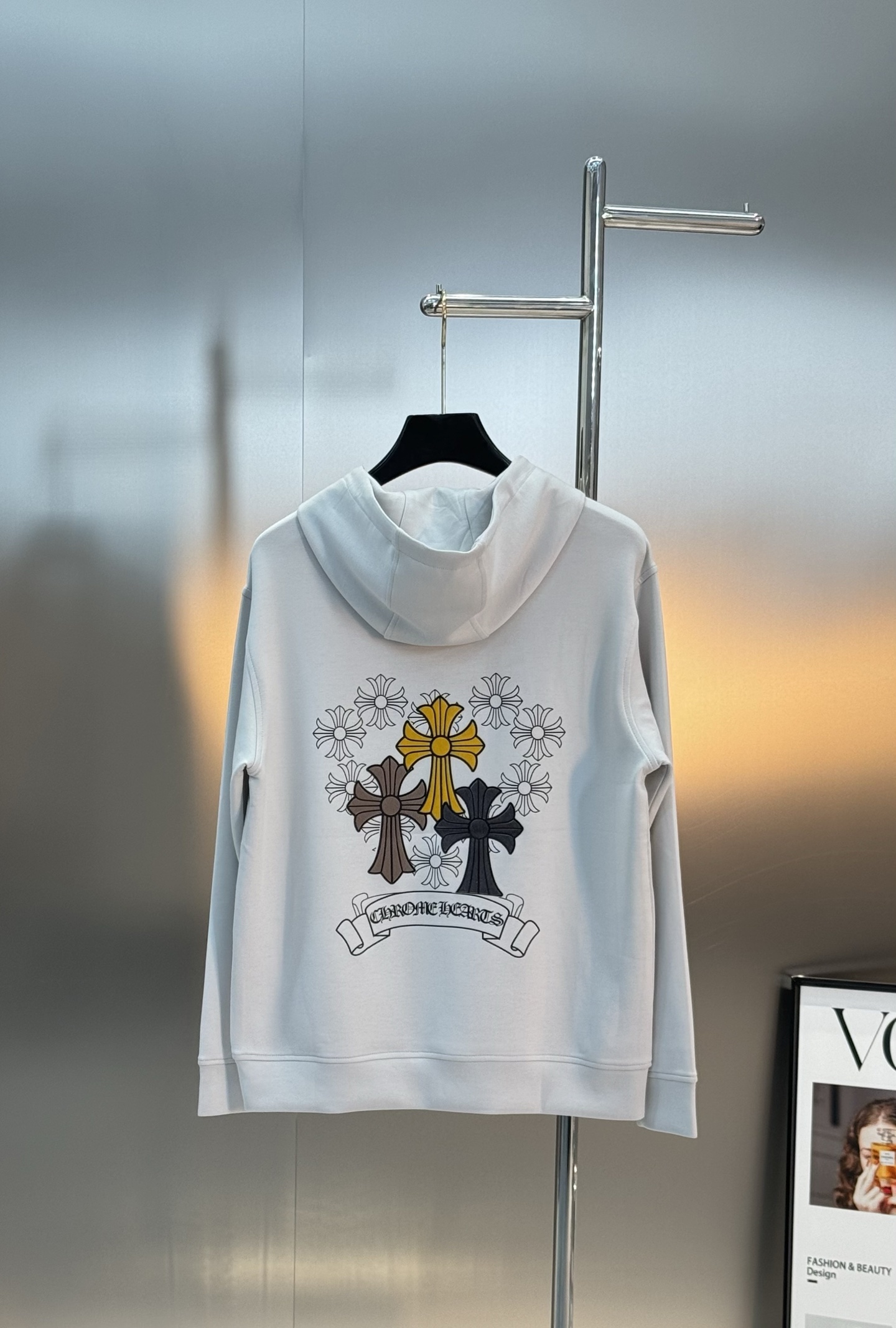 Chrome Hearts克罗心25s新款连帽卫.男女同款.可搭配套装.宽松版型运动休闲随意搭配.采用2