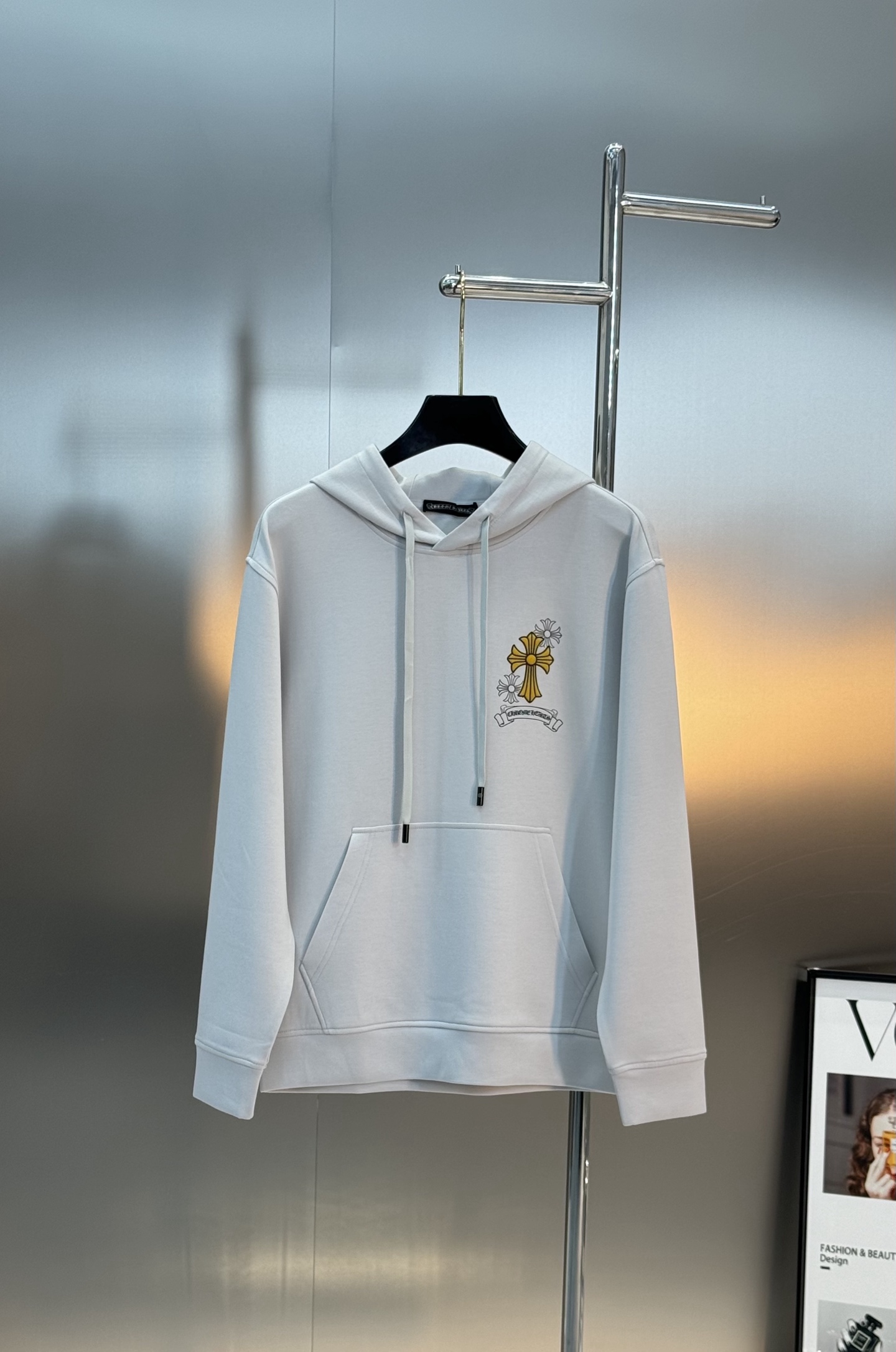 Chrome Hearts克罗心25s新款连帽卫.男女同款.可搭配套装.宽松版型运动休闲随意搭配.采用2