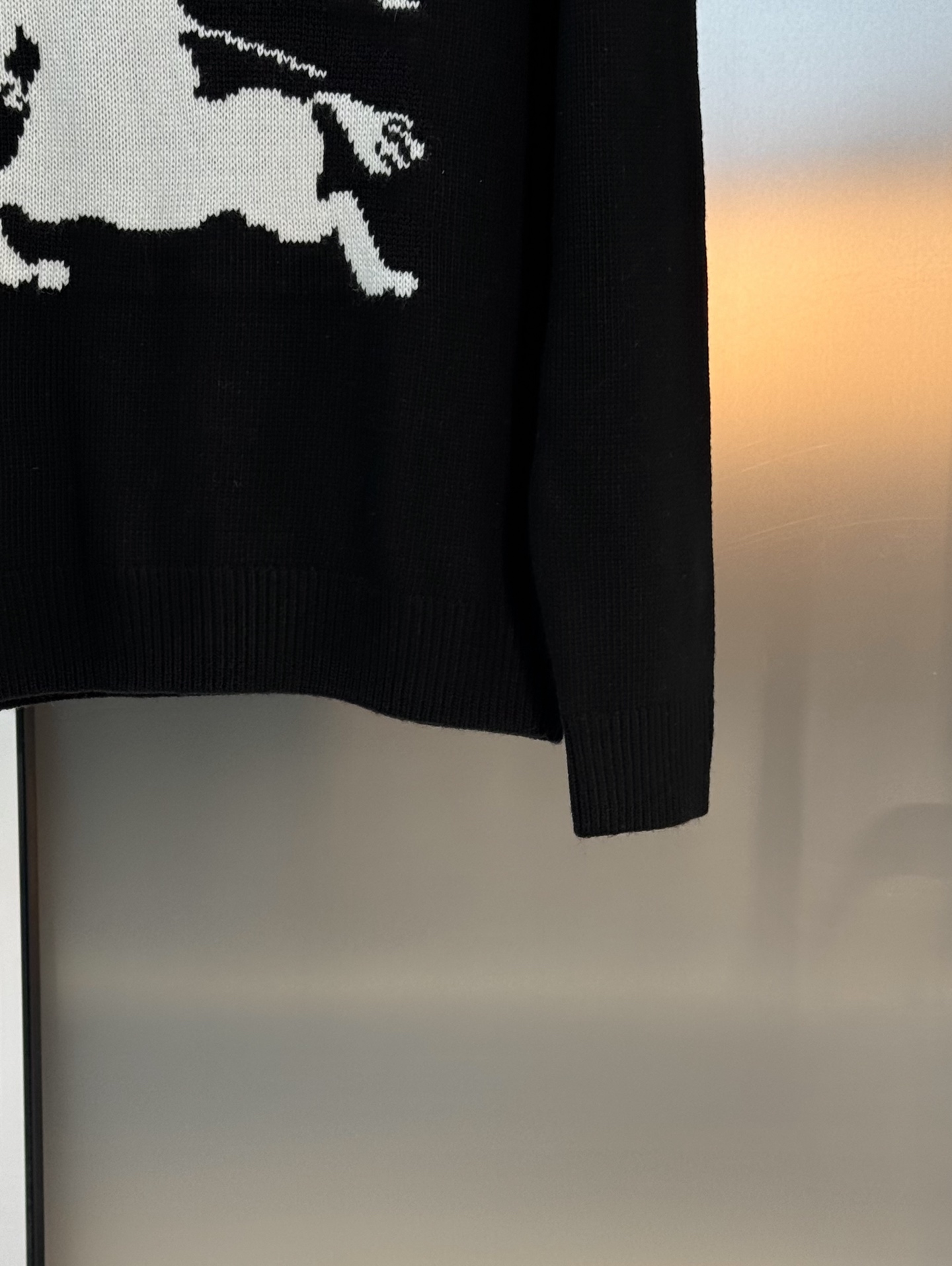 Burberry巴宝莉马术骑士徽标针织衫.原单推荐.男女同款！B BR马术骑士徽标针织衫，厚质羊毛羊绒混