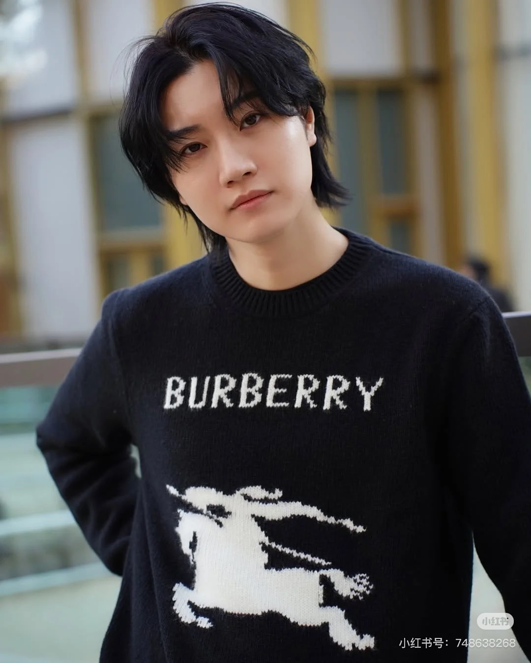 Burberry巴宝莉马术骑士徽标针织衫.原单推荐.男女同款！B BR马术骑士徽标针织衫，厚质羊毛羊绒混