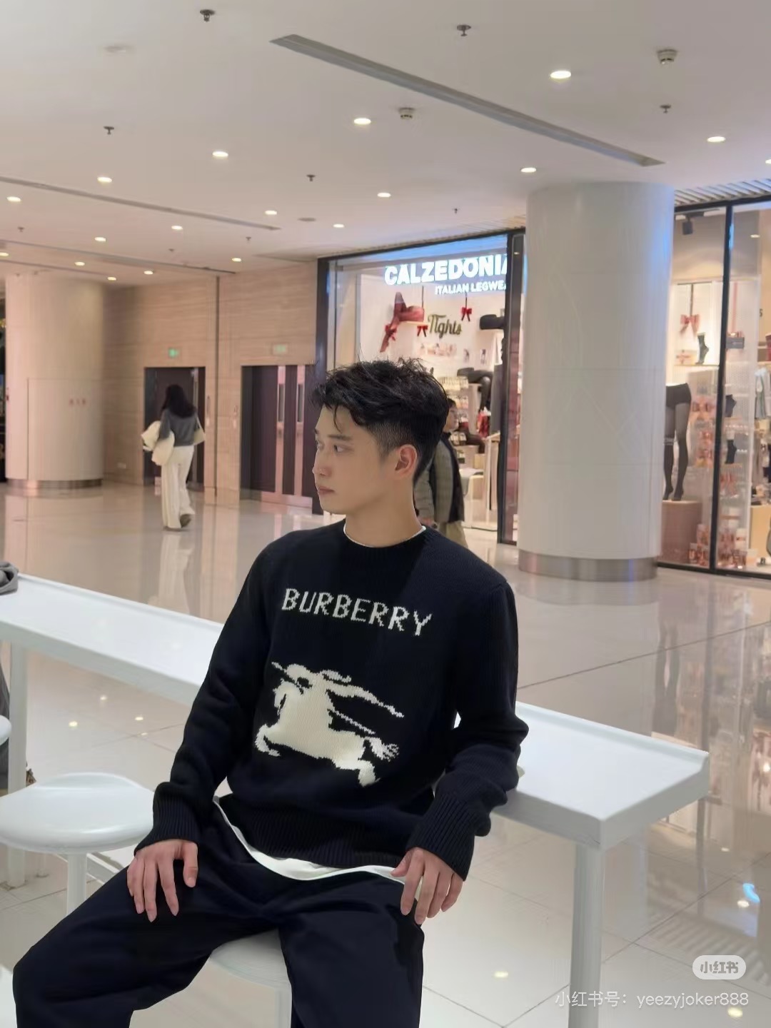 Burberry巴宝莉马术骑士徽标针织衫.原单推荐.男女同款！B BR马术骑士徽标针织衫，厚质羊毛羊绒混