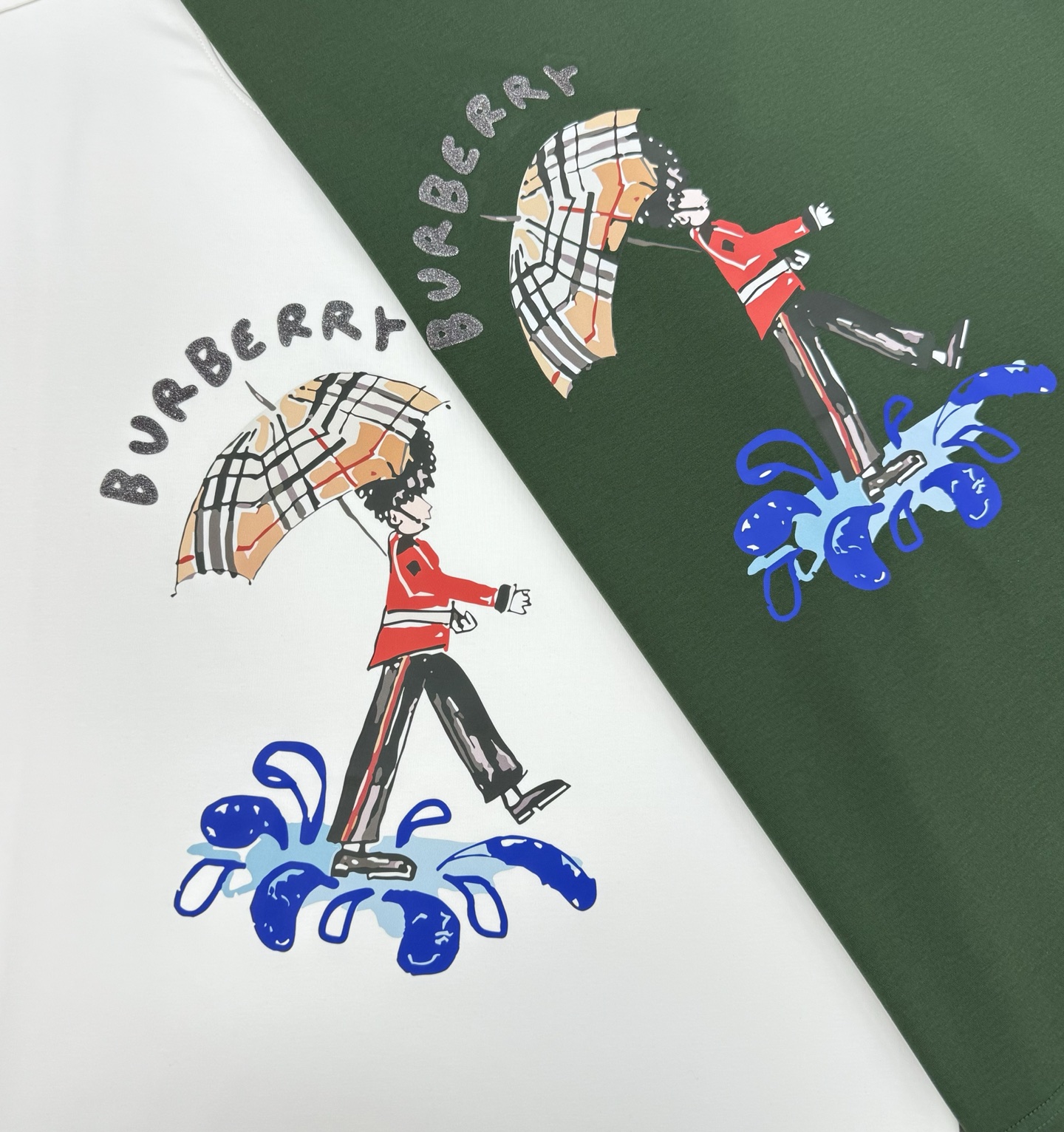 Burberry巴宝莉新款莫代尔T恤.采用纯棉300g莫代尔面料材质，柔软舒适，日常穿着超友好!正面是品