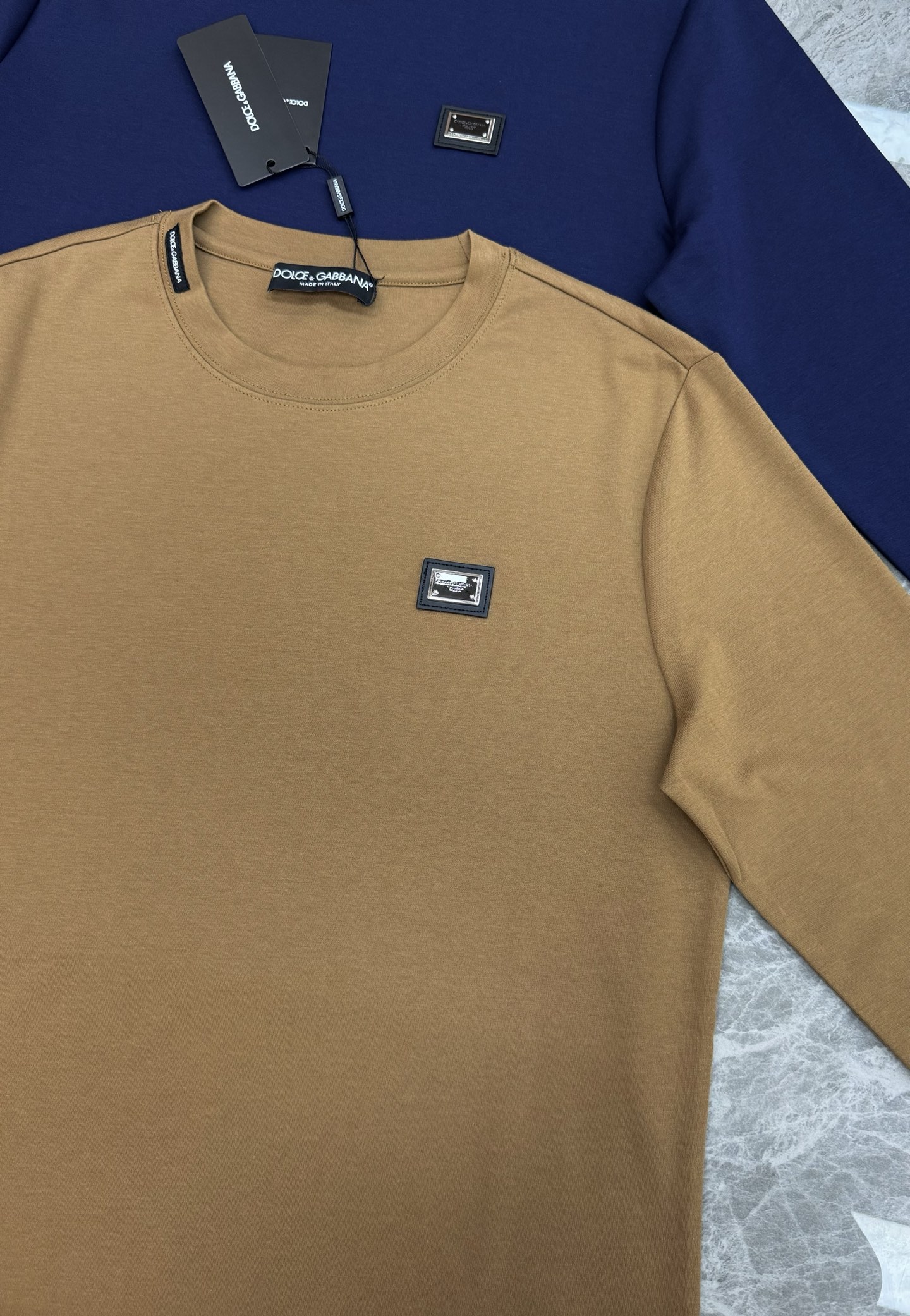 D&G*杜嘉班纳25s男士莫代尔长袖T恤❤️经典推荐！优选300g莫代尔棉.婴儿的触碰感觉，入手必定回购