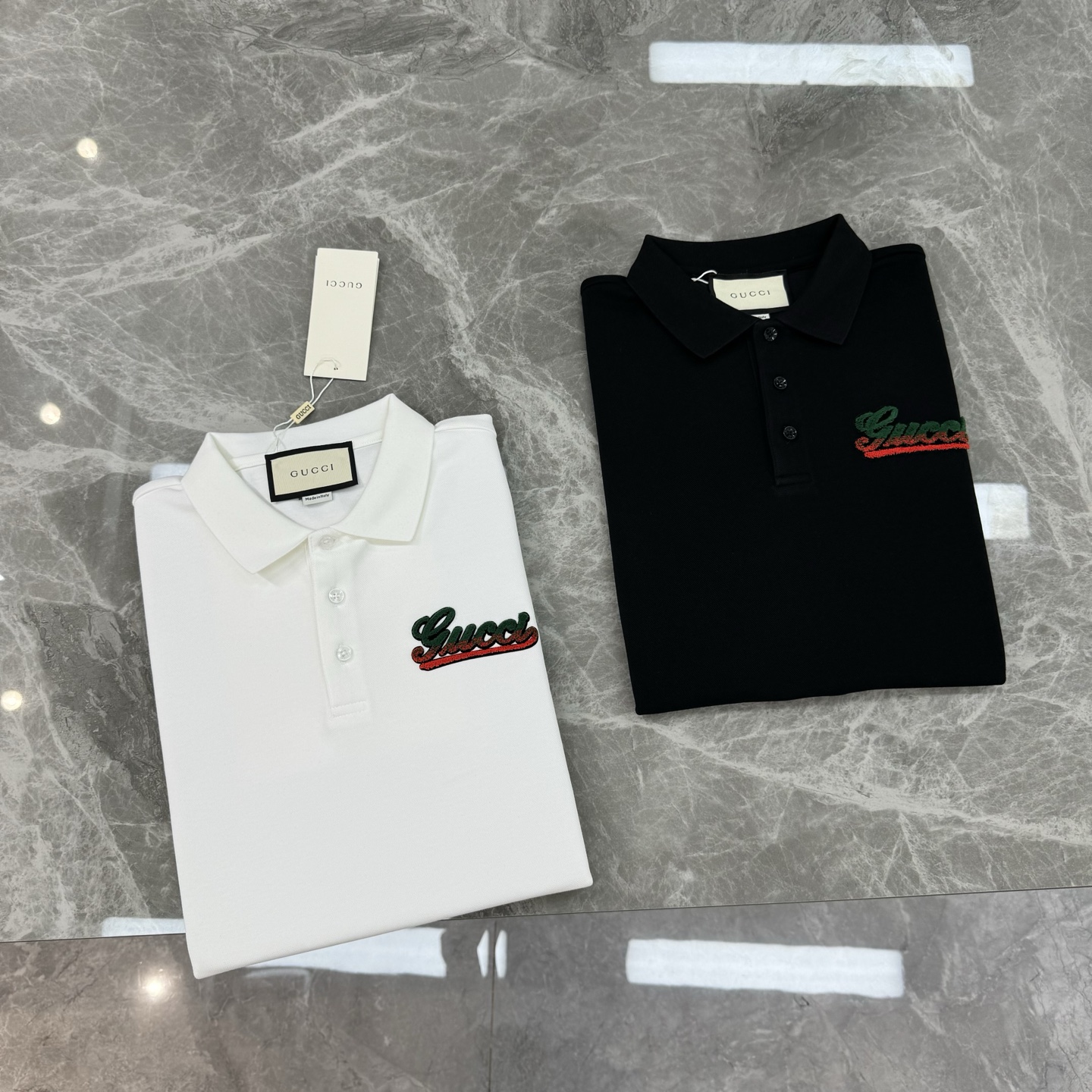 全品相推送～高端Gucci古奇25s新款男士长袖POLO衫.此类型的基础单品是每季必出现的…进口双丝光珠