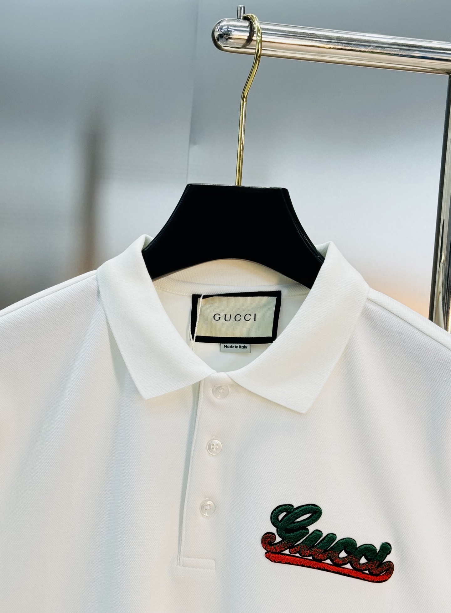 全品相推送～高端Gucci古奇25s新款男士长袖POLO衫.此类型的基础单品是每季必出现的…进口双丝光珠