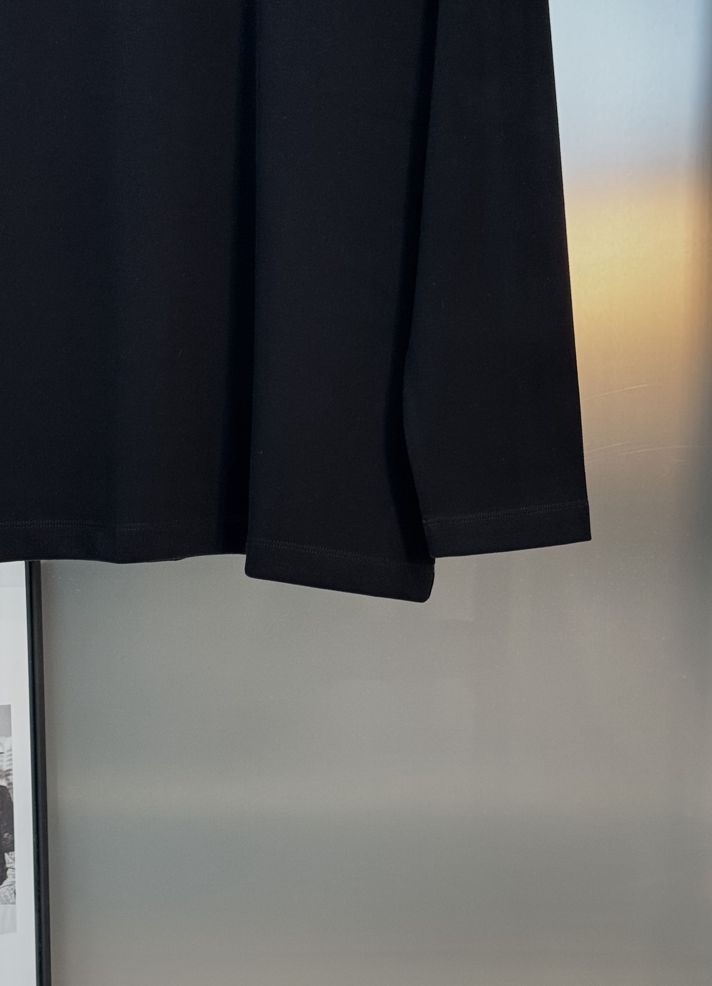 PRADA普拉达25s秋季男士长袖翻领Polo.胸前经典Prada标识.高周波立体工艺.简单高级.整体纯