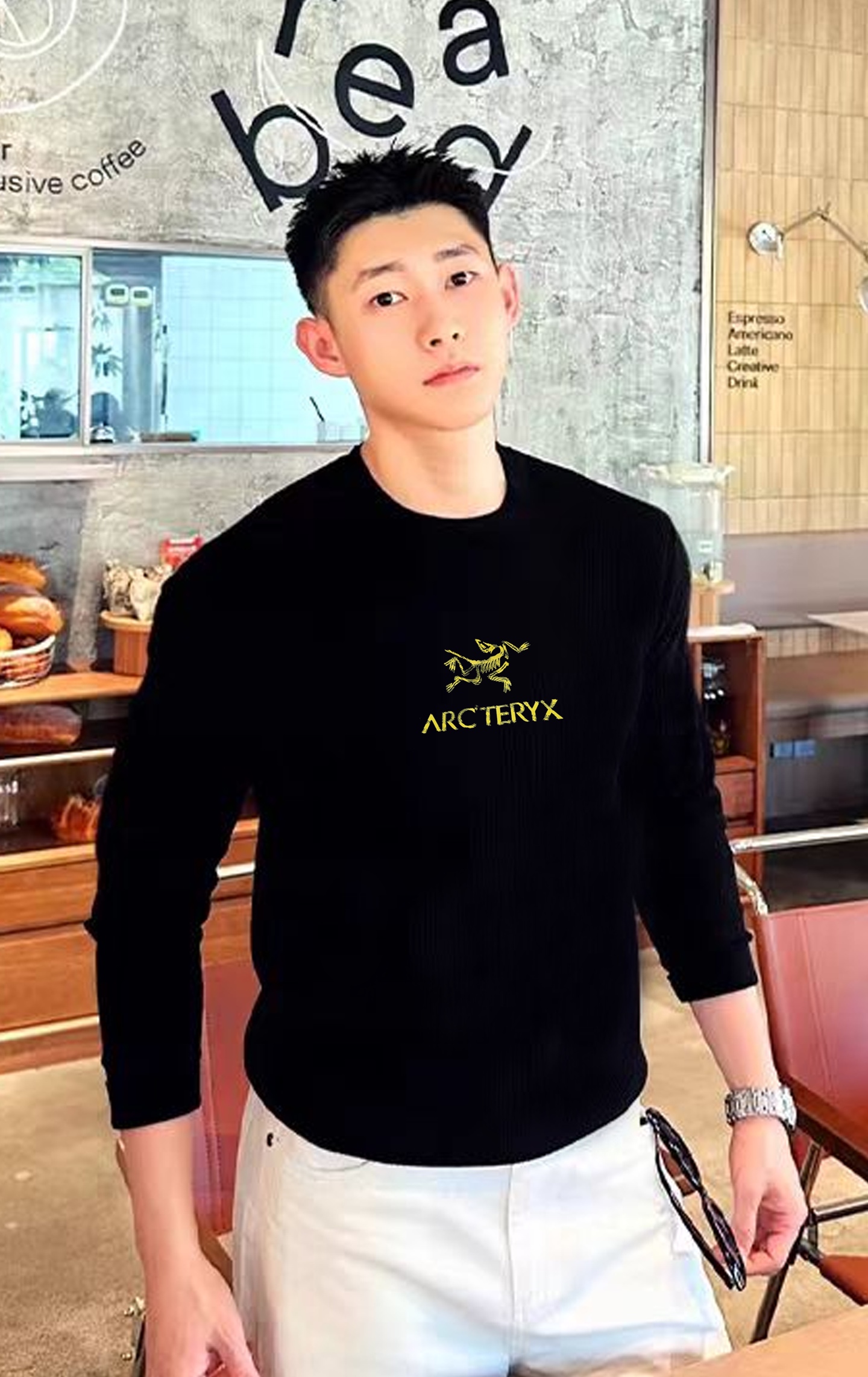 ARC'TERY*始祖-鸟25s新款莫代尔长袖T恤.优选300g莫代尔棉质面料，柔软舒适.裁剪工艺到位没