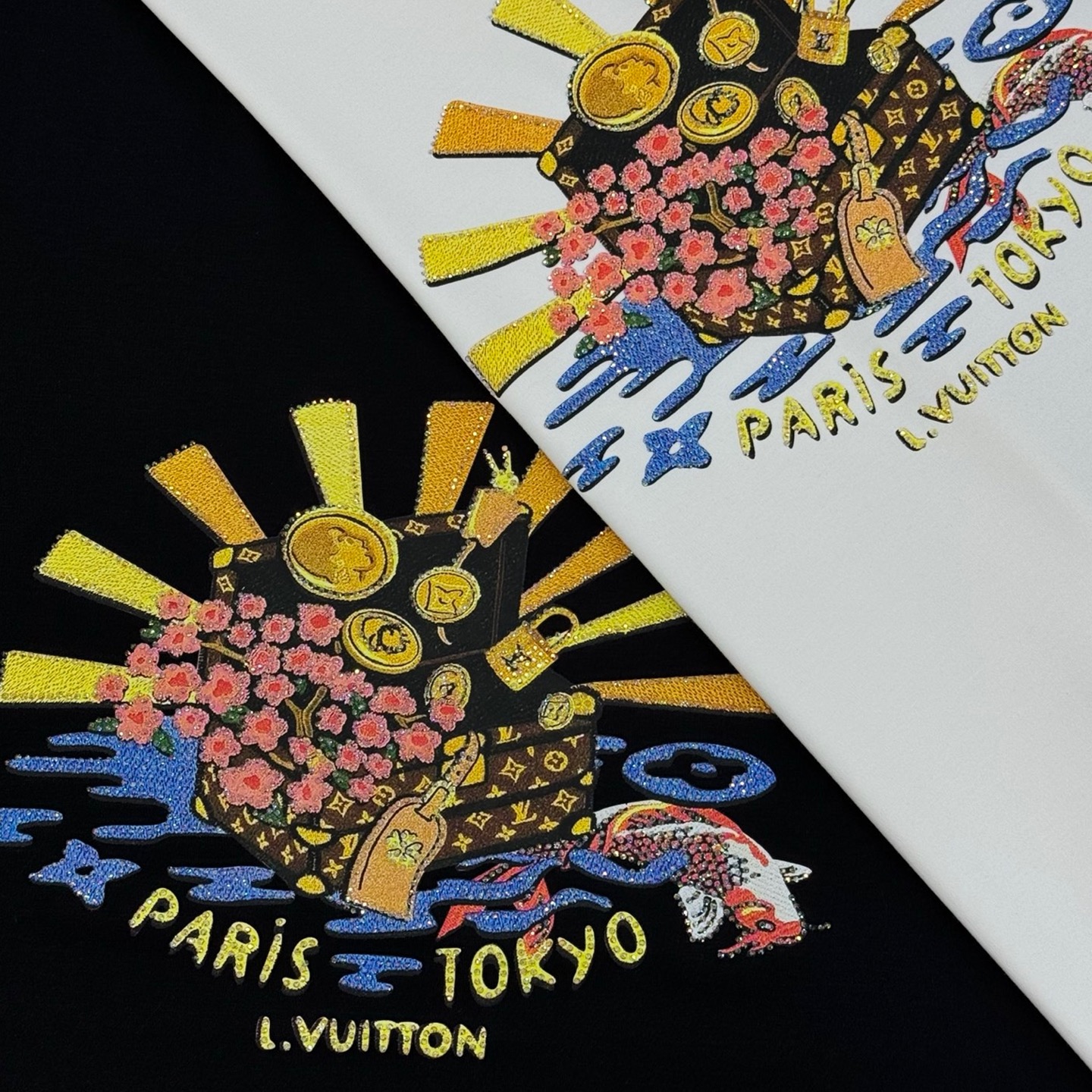 驴牌*25s款莫代尔长袖T恤. 新品以复杂图形描绘朝气蓬勃的美景，lv老花包品牌元素的妙趣融合。甄选优质