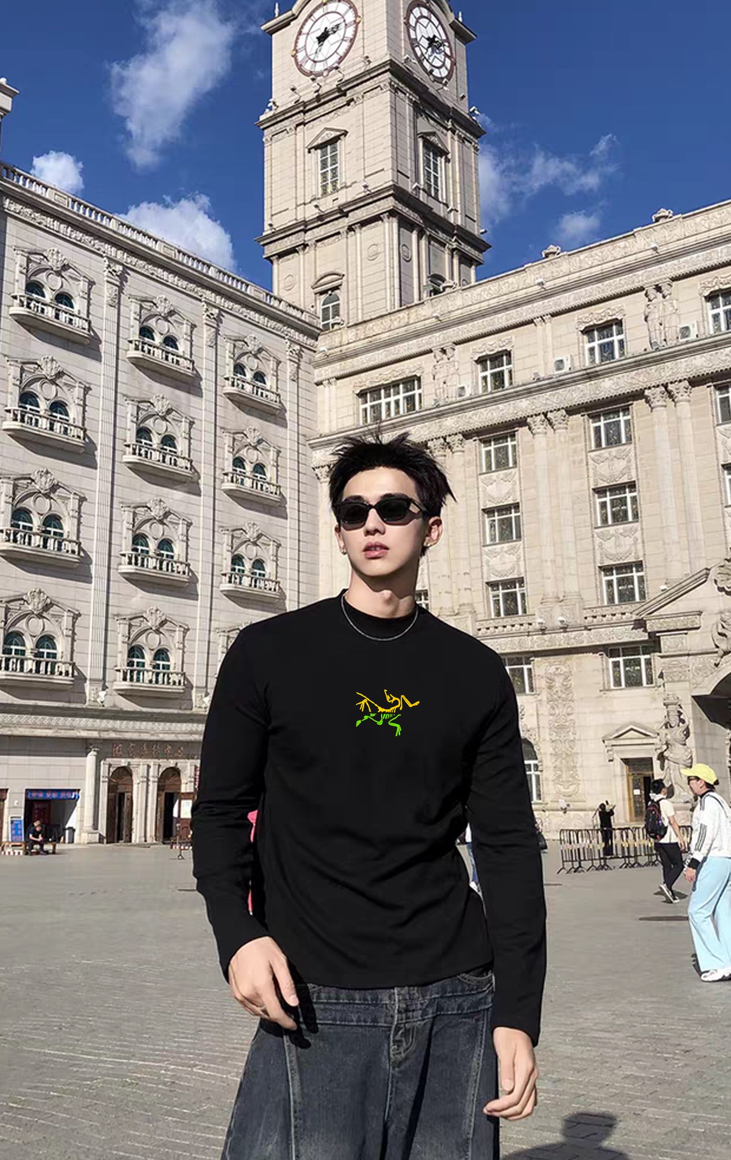 ARC'TERY*始祖-鸟25s新款莫代尔长袖T恤.优选300g莫代尔棉质面料，柔软舒适.裁剪工艺到位没