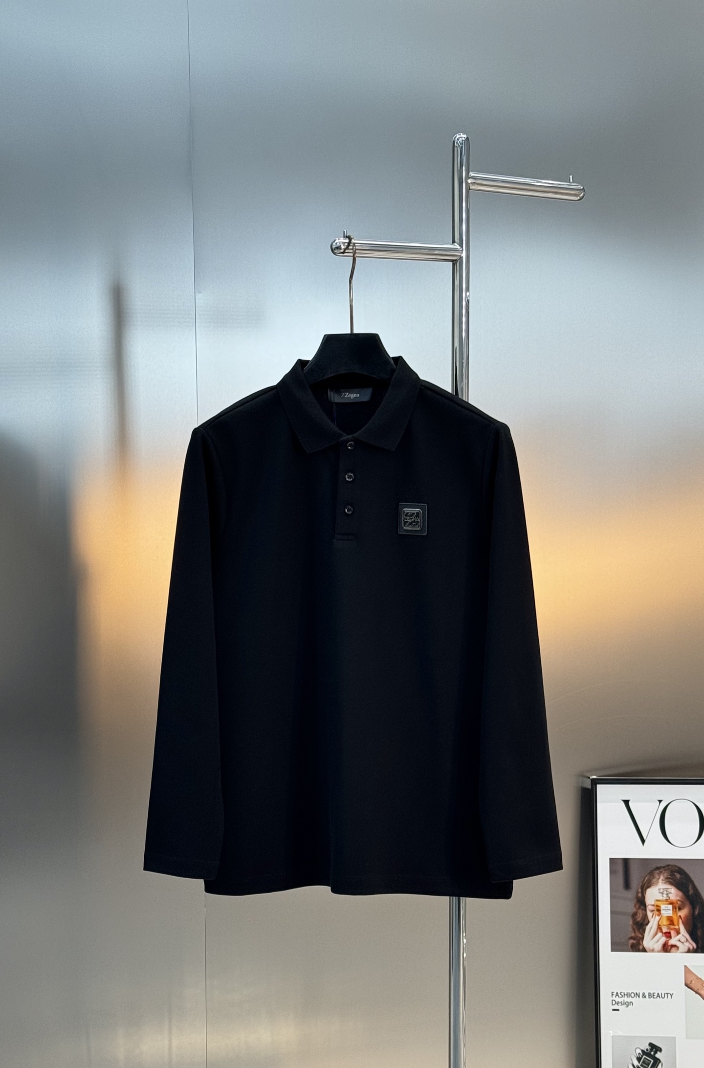 Z Zeng杰尼亚2025ss新款男士长袖Polo衫！简约时尚大气不失优雅，单穿内搭体面过人，品质控/细
