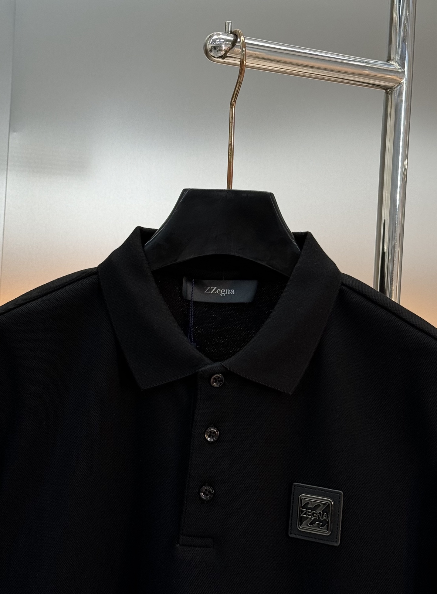 Z Zeng杰尼亚2025ss新款男士长袖Polo衫！简约时尚大气不失优雅，单穿内搭体面过人，品质控/细