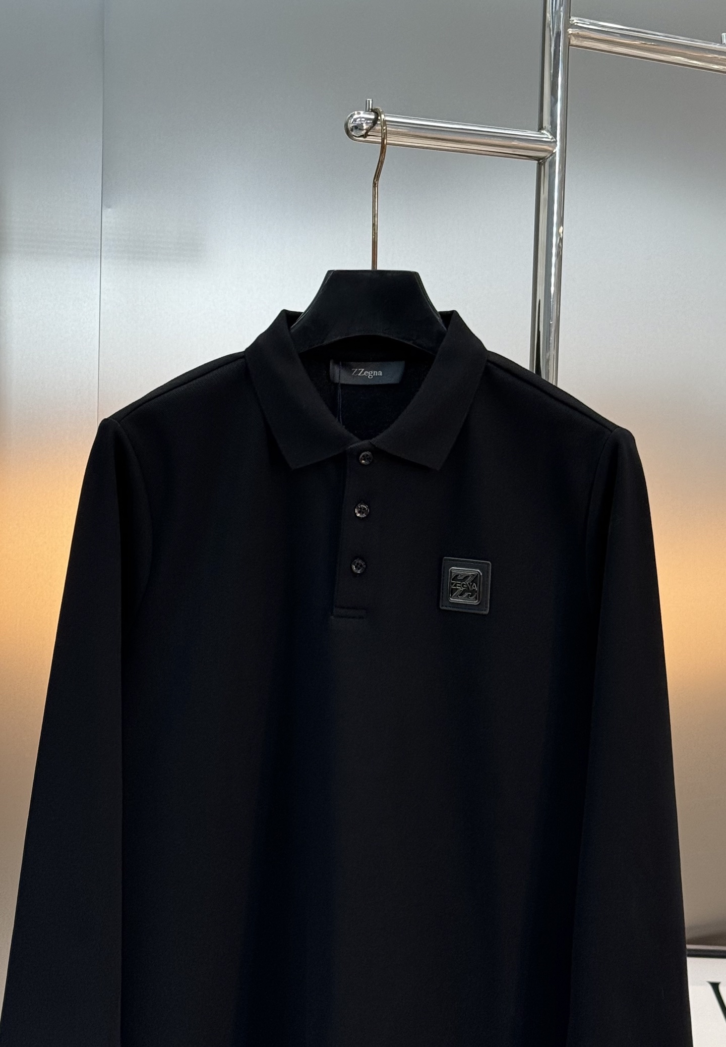Z Zeng杰尼亚2025ss新款男士长袖Polo衫！简约时尚大气不失优雅，单穿内搭体面过人，品质控/细