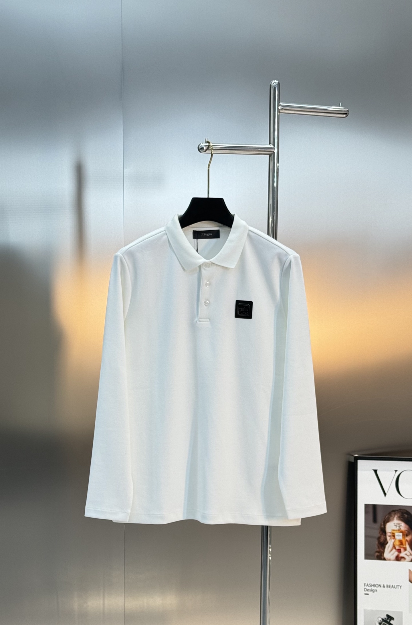 Z Zeng杰尼亚2025ss新款男士长袖Polo衫！简约时尚大气不失优雅，单穿内搭体面过人，品质控/细
