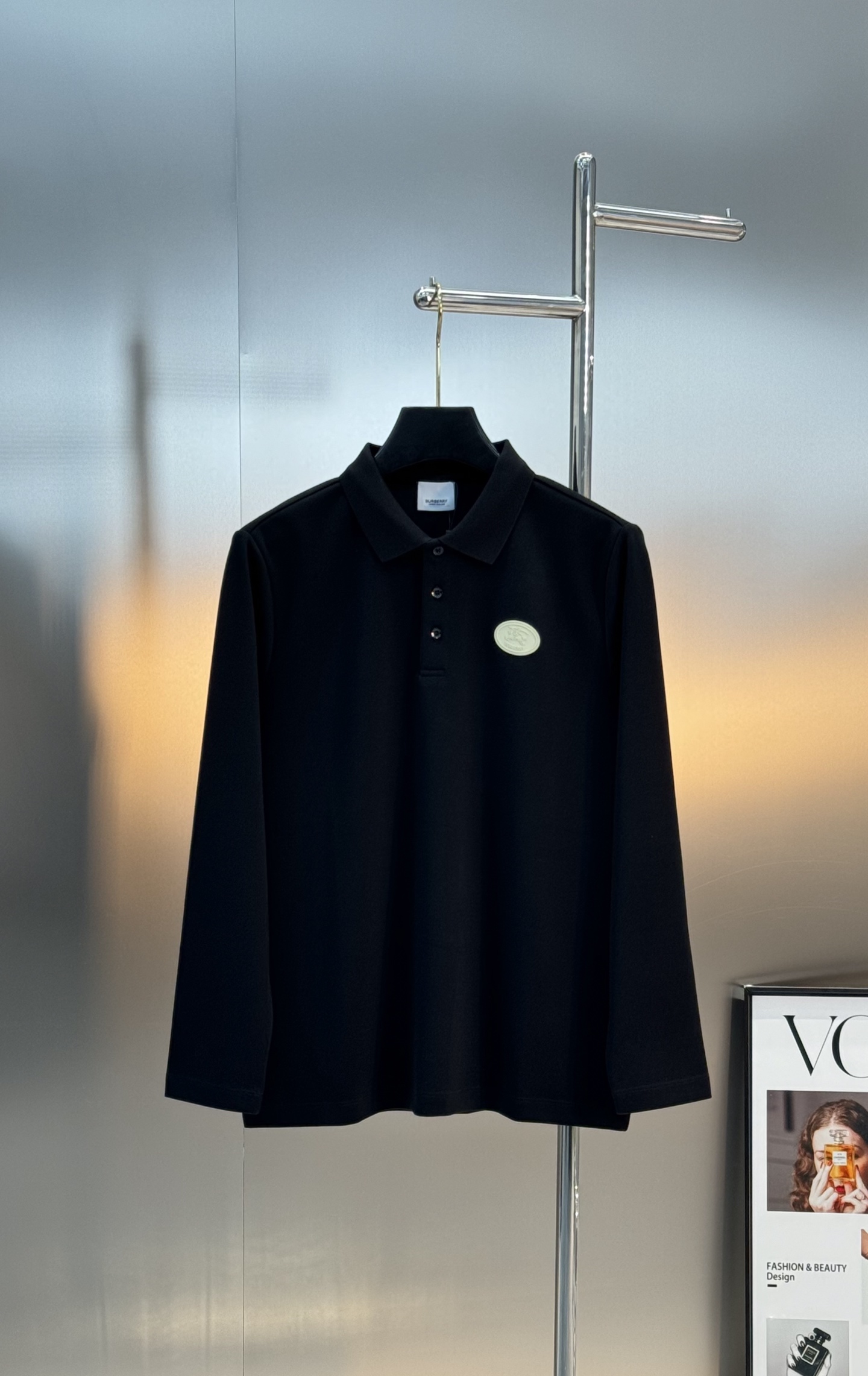 BBR巴宝莉2025s秋冬新款男士长袖翻领Polo衫！简约时尚大气不失优雅，单穿内搭体面过人，品质控/细