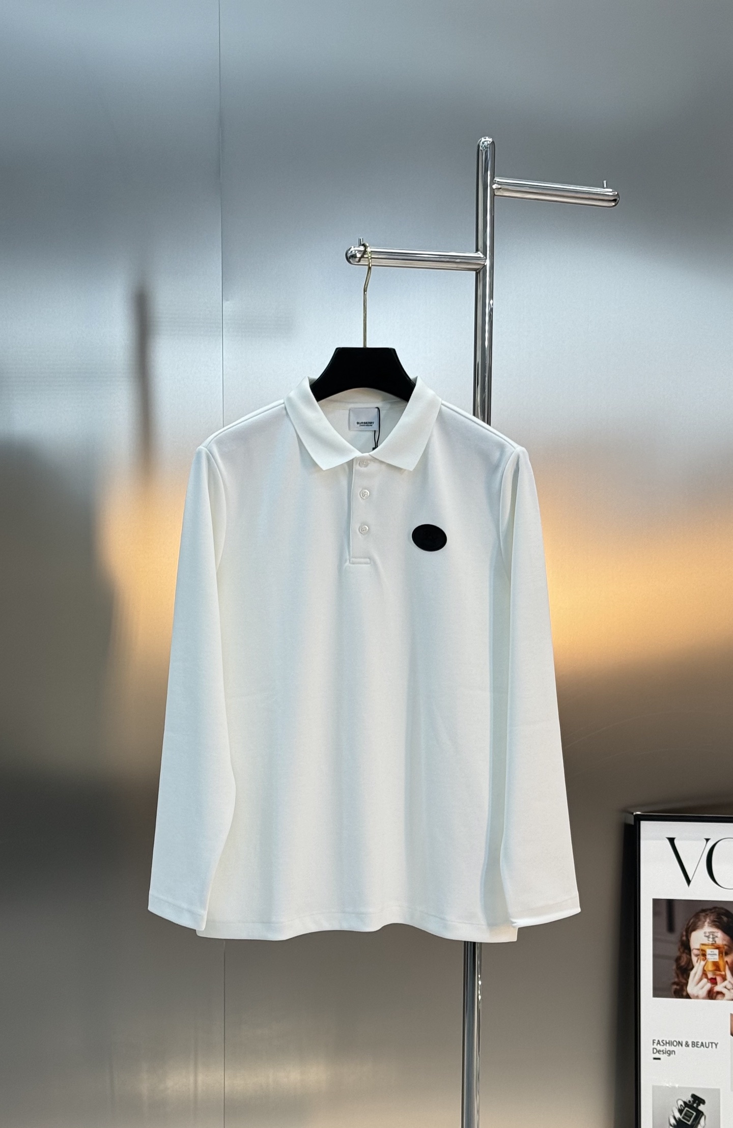 BBR巴宝莉2025s秋冬新款男士长袖翻领Polo衫！简约时尚大气不失优雅，单穿内搭体面过人，品质控/细