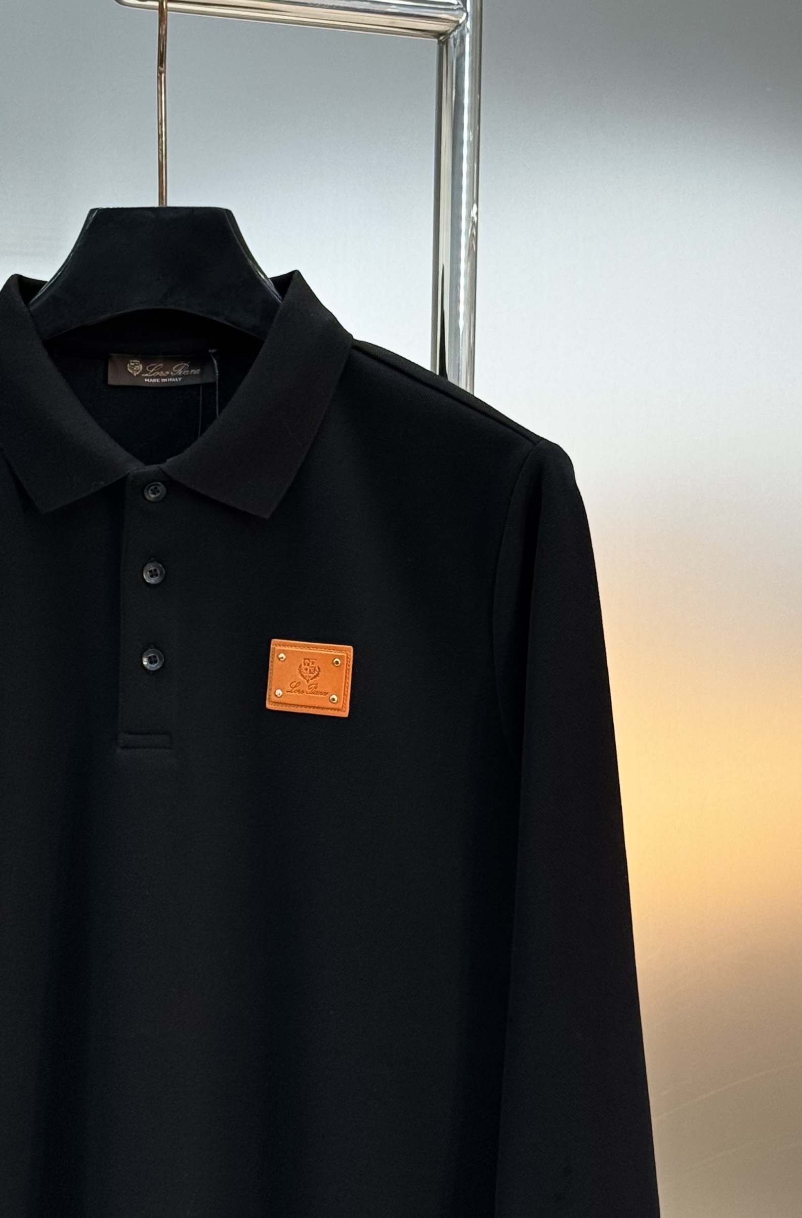 Loro Piana诺悠翩雅* 2025s新款长袖Polo衫.秋冬必备单品推荐！经典lP🆕标识.3D立体