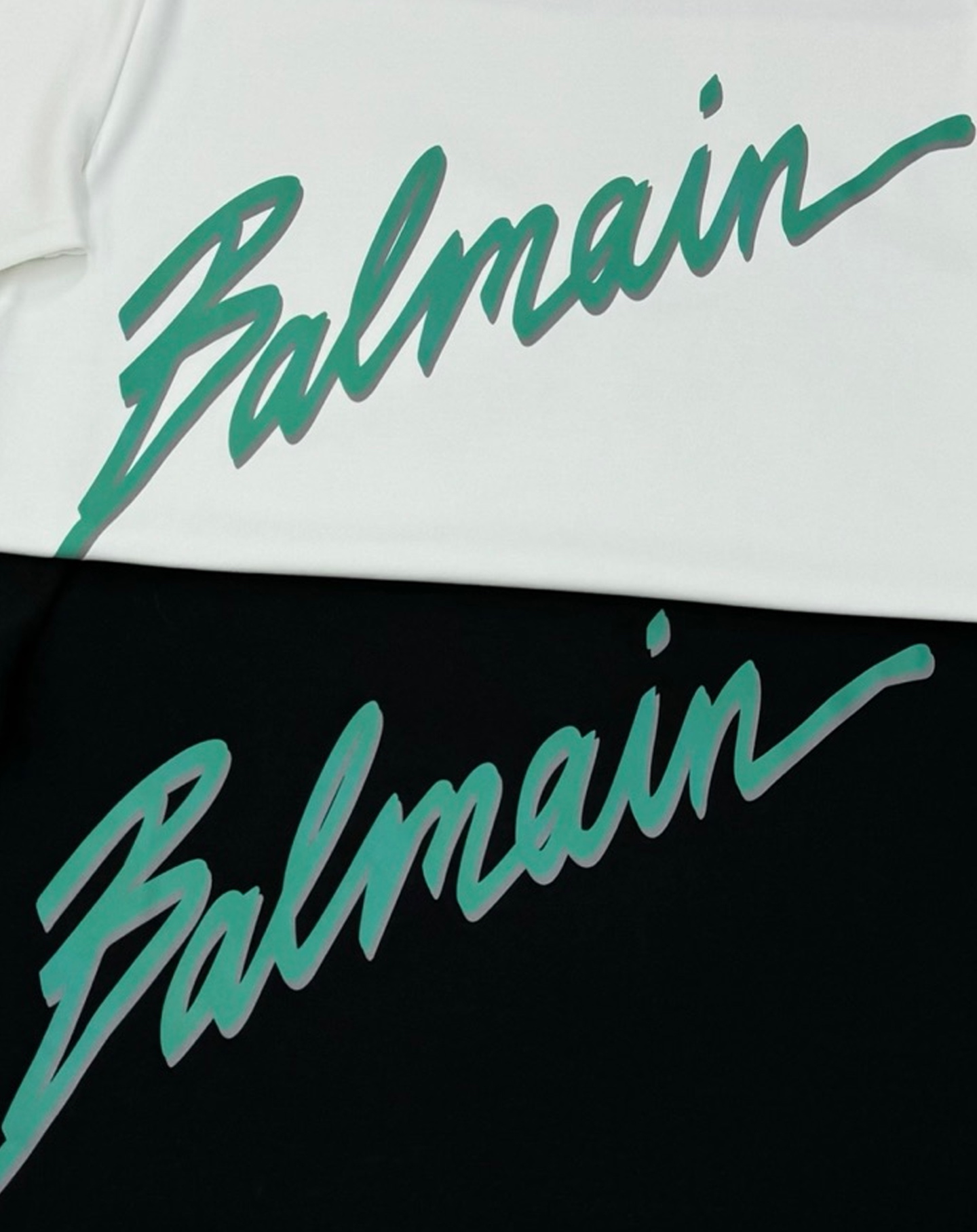 BALMAIN*巴尔曼25s新款莫代尔长袖T恤❤️基础款的领军人物.胸口经典字母大图形3D立体烫画！绿色