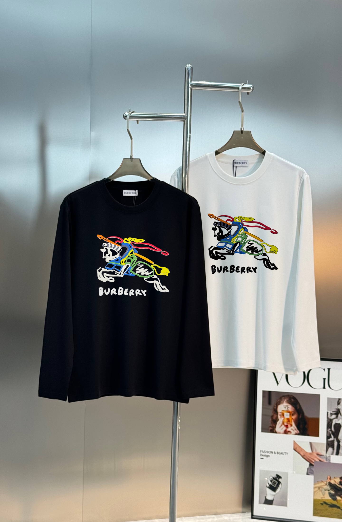 BBR*巴宝莉25s新款莫代尔长袖T恤❤️重工绣花款推荐～焕新升级百搭基础款，贸易公司出品！！甄选优质有