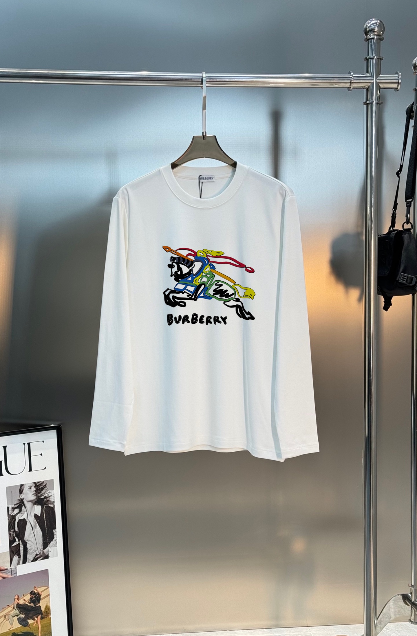 BBR*巴宝莉25s新款莫代尔长袖T恤❤️重工绣花款推荐～焕新升级百搭基础款，贸易公司出品！！甄选优质有