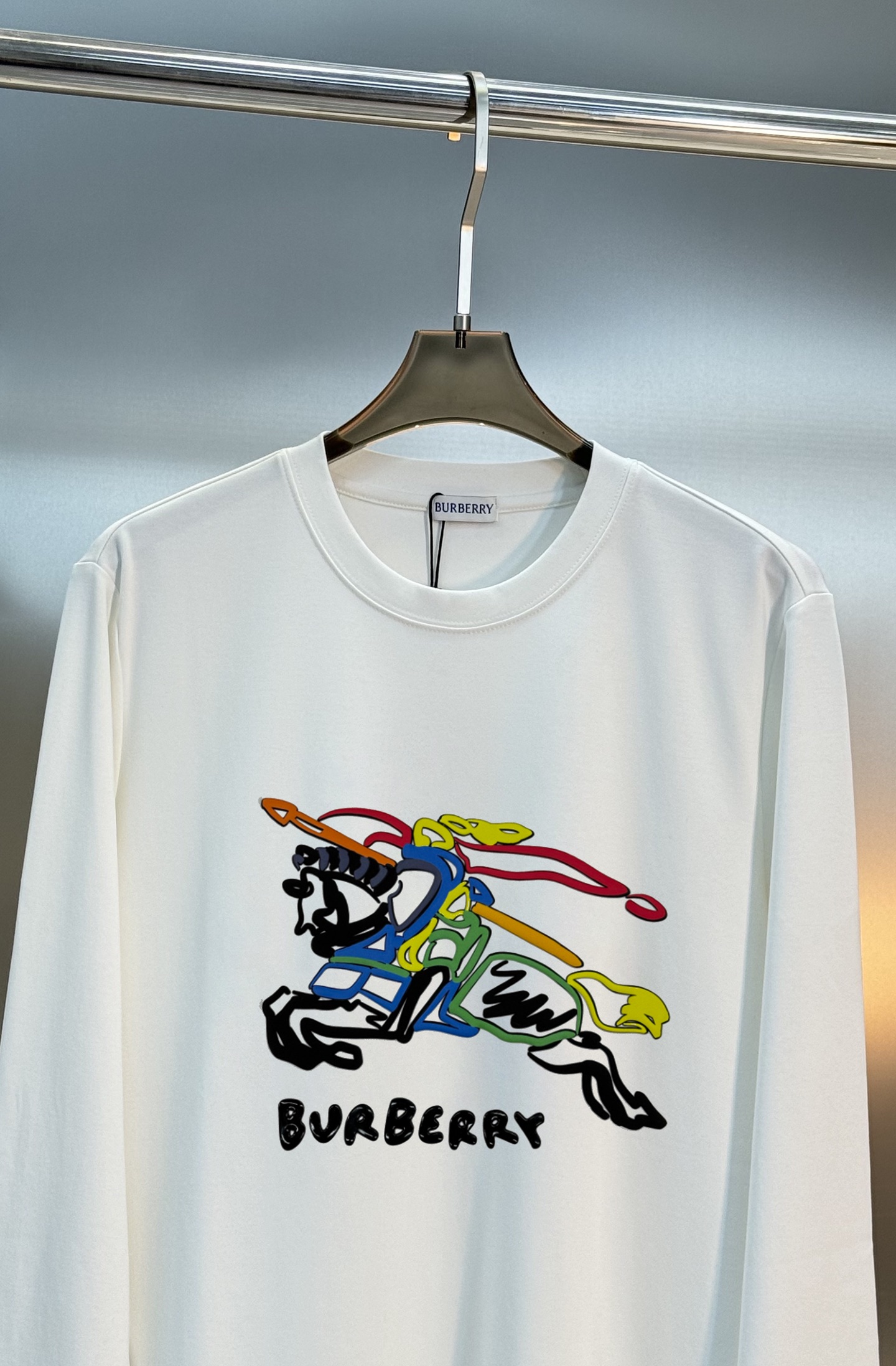 BBR*巴宝莉25s新款莫代尔长袖T恤❤️重工绣花款推荐～焕新升级百搭基础款，贸易公司出品！！甄选优质有