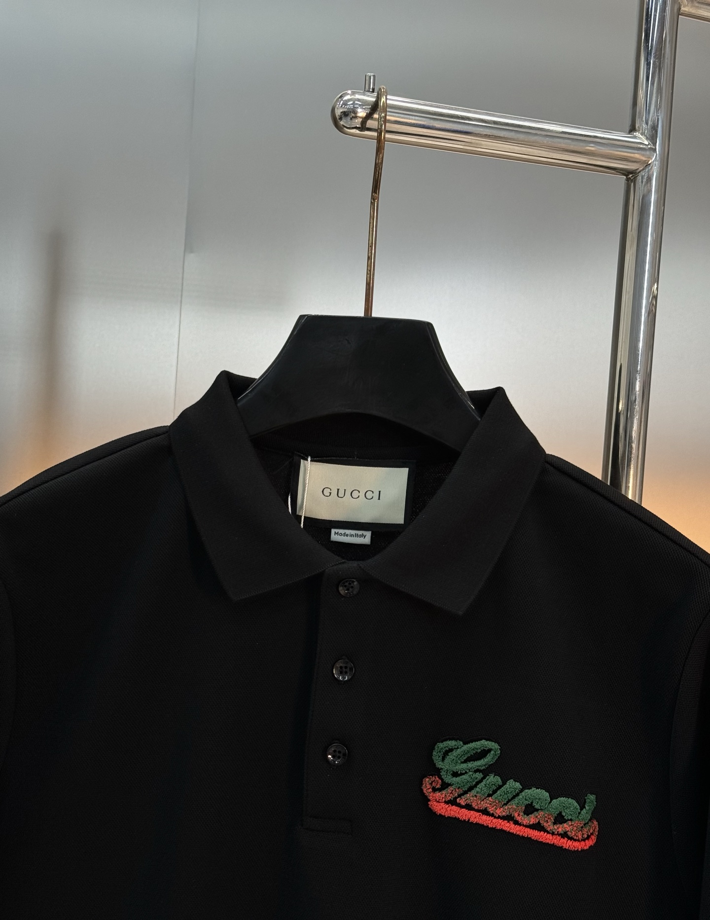 全品相推送～高端Gucci古奇25s新款男士长袖POLO衫.此类型的基础单品是每季必出现的…进口双丝光珠