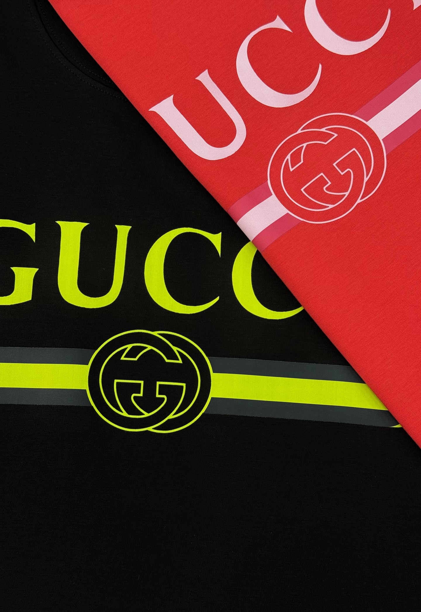 GUCC*古-齐25s新品莫代尔长袖T恤.非常趣味的即视感！！！胸前经典多彩徽标费时费工，撞色烫画工艺.