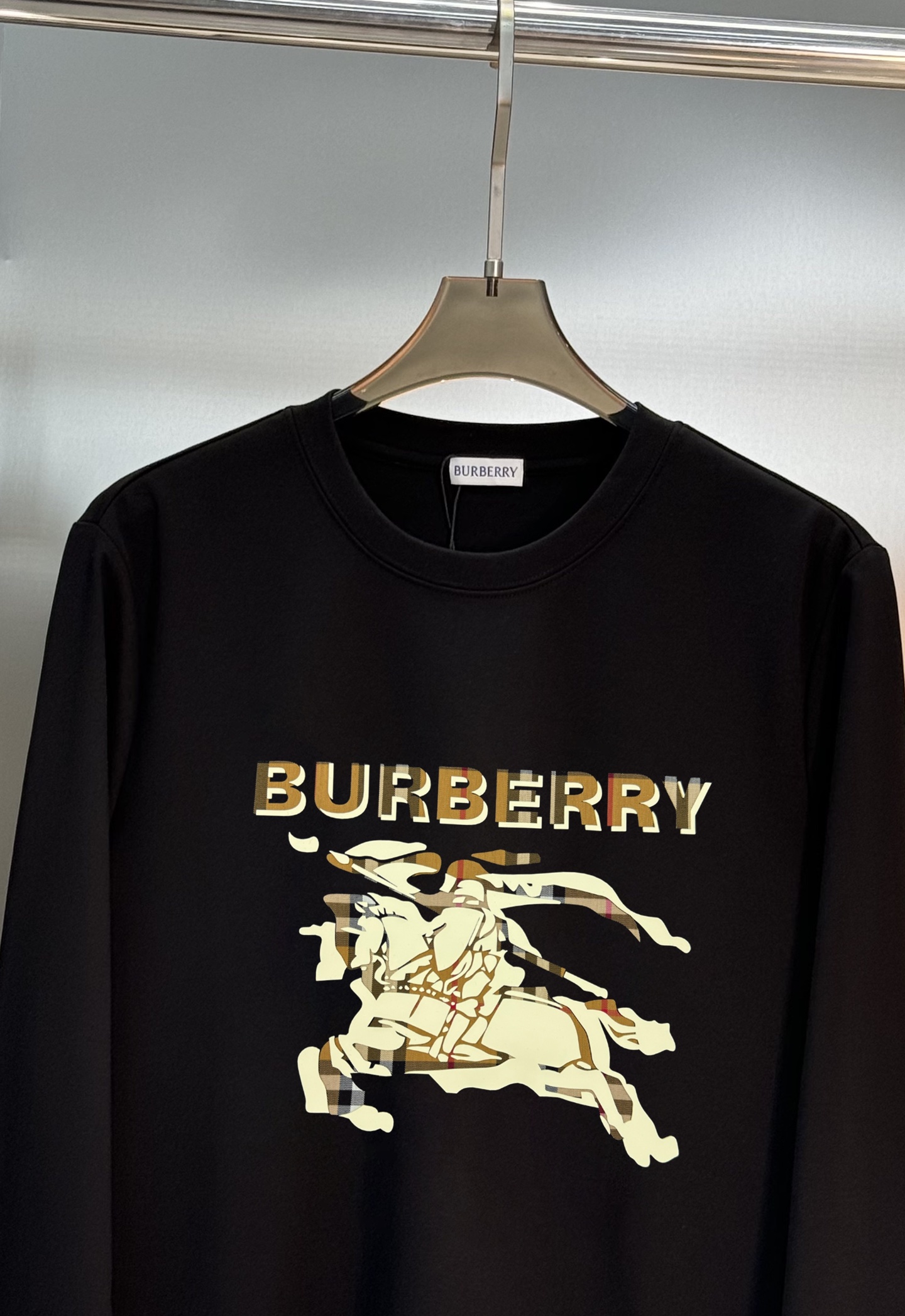 BBR*巴宝莉25s新款战马长袖莫代尔T恤.焕新升级百搭基础款，贸易公司出品！！甄选优质有机300g莫代