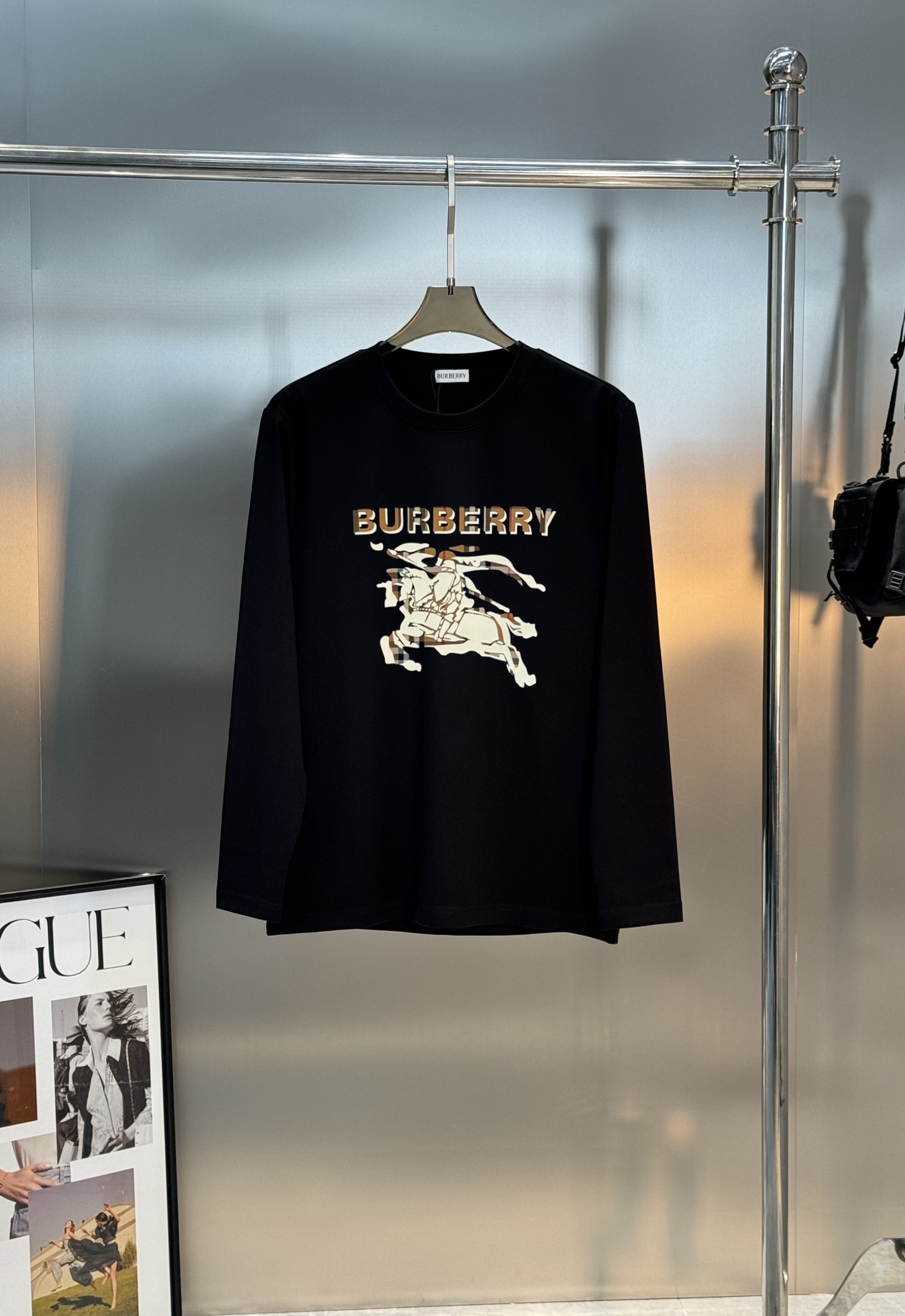 BBR*巴宝莉25s新款战马长袖莫代尔T恤.焕新升级百搭基础款，贸易公司出品！！甄选优质有机300g莫代