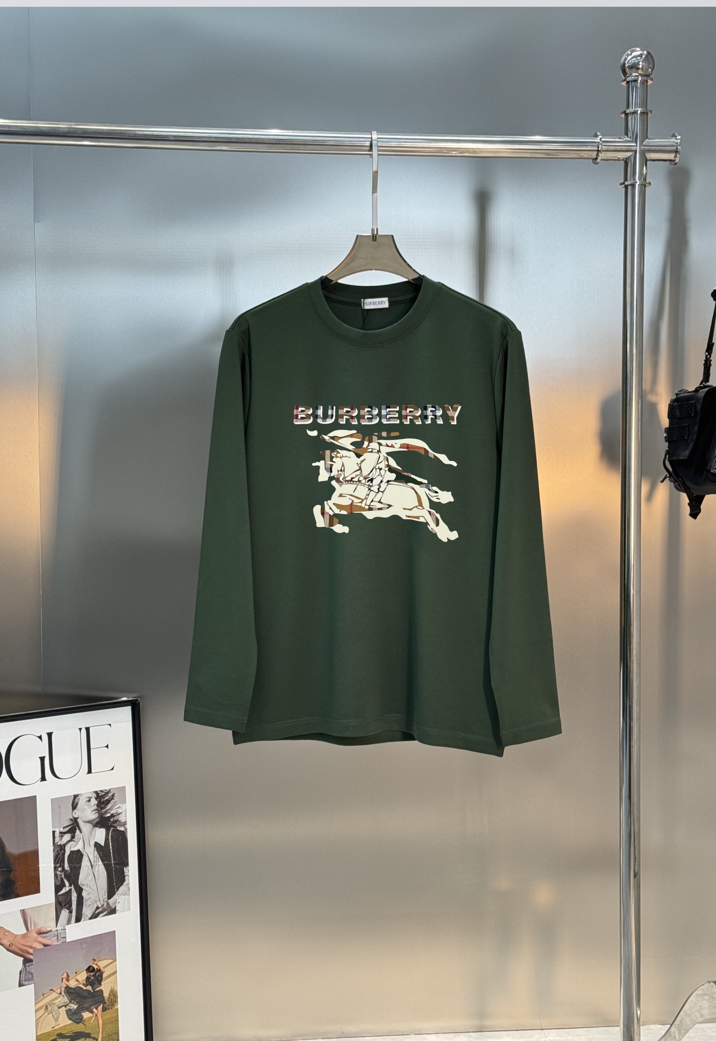 BBR*巴宝莉25s新款战马长袖莫代尔T恤.焕新升级百搭基础款，贸易公司出品！！甄选优质有机300g莫代