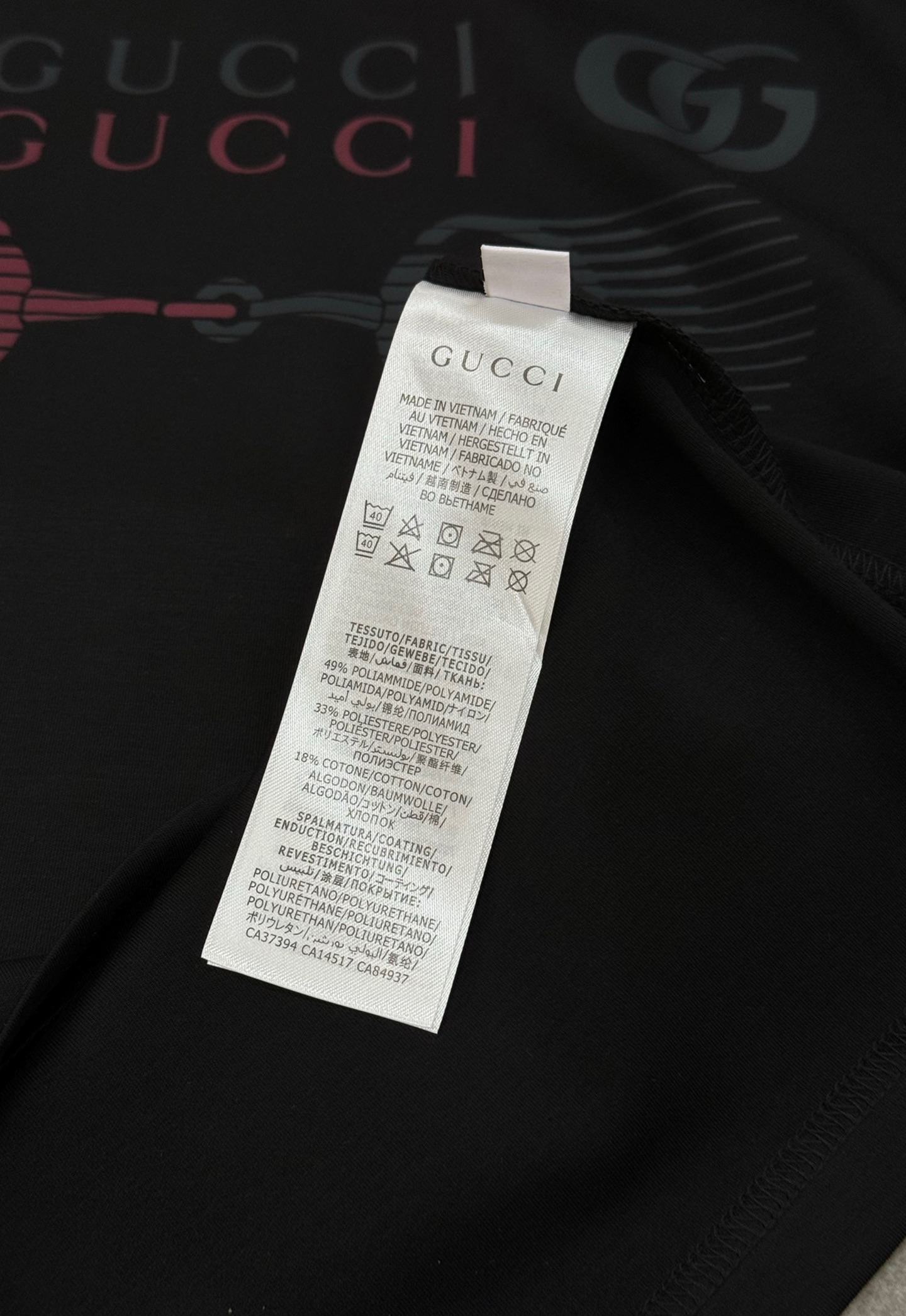 GUCC*古-齐25s新品莫代尔长袖T恤.非常趣味的即视感！！！胸前经典多彩徽标费时费工，双层烫画工艺.