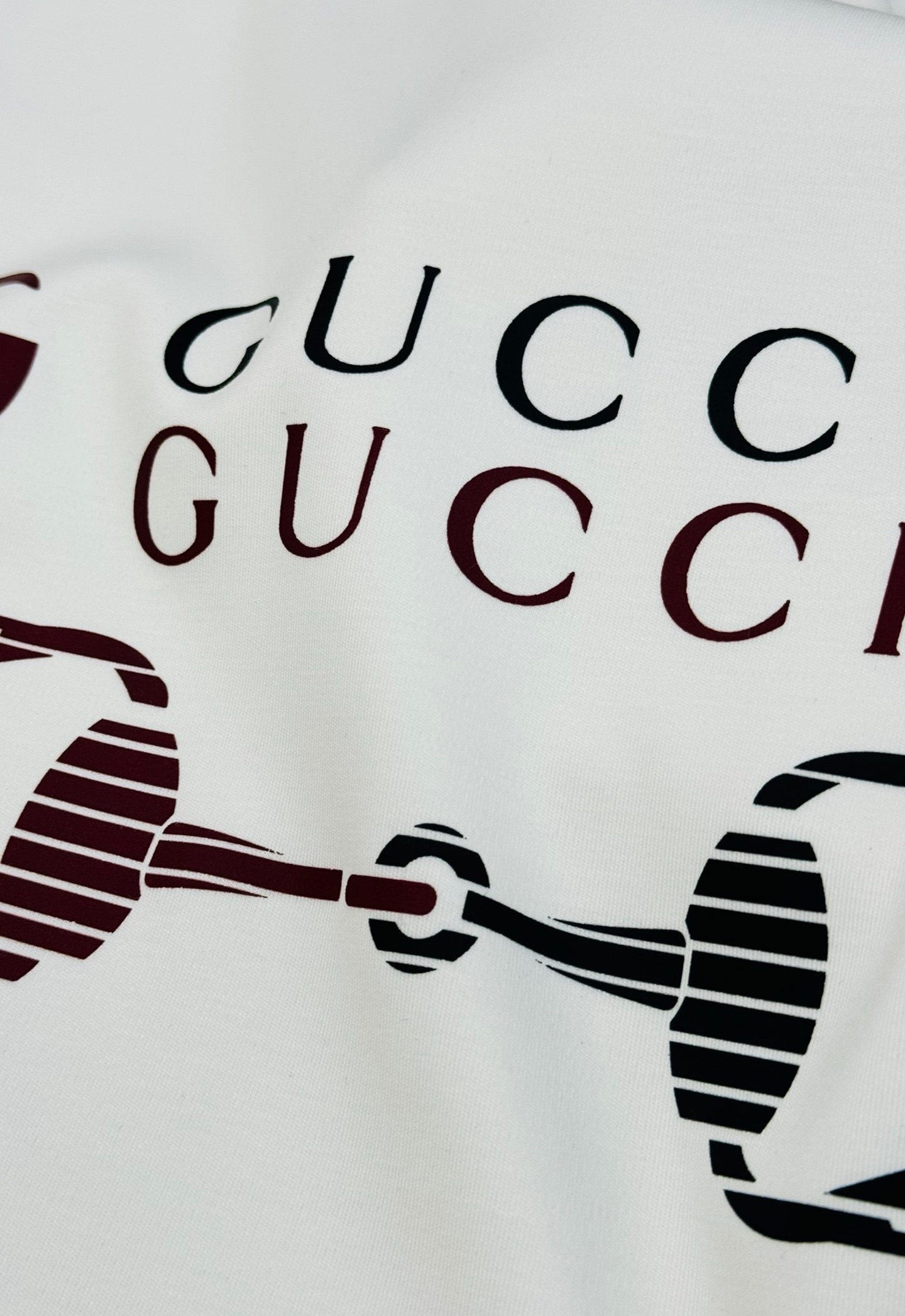 GUCC*古-齐25s新品莫代尔长袖T恤.非常趣味的即视感！！！胸前经典多彩徽标费时费工，双层烫画工艺.