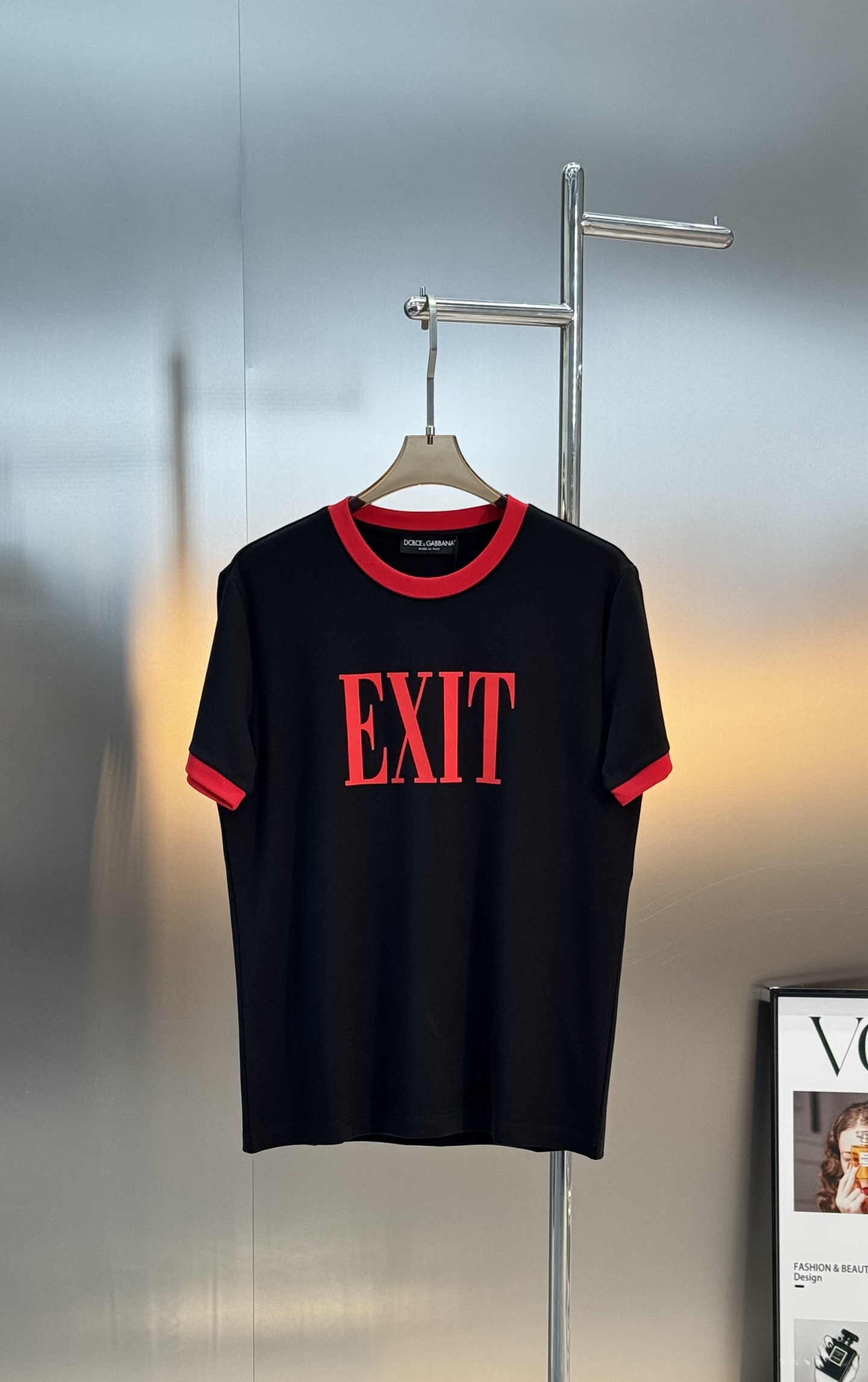 Dolce & Gabbana EXIT印花T恤🆕新款莫代尔面料.高克重手感一流.暖糯舒适❤️胸前“EX
