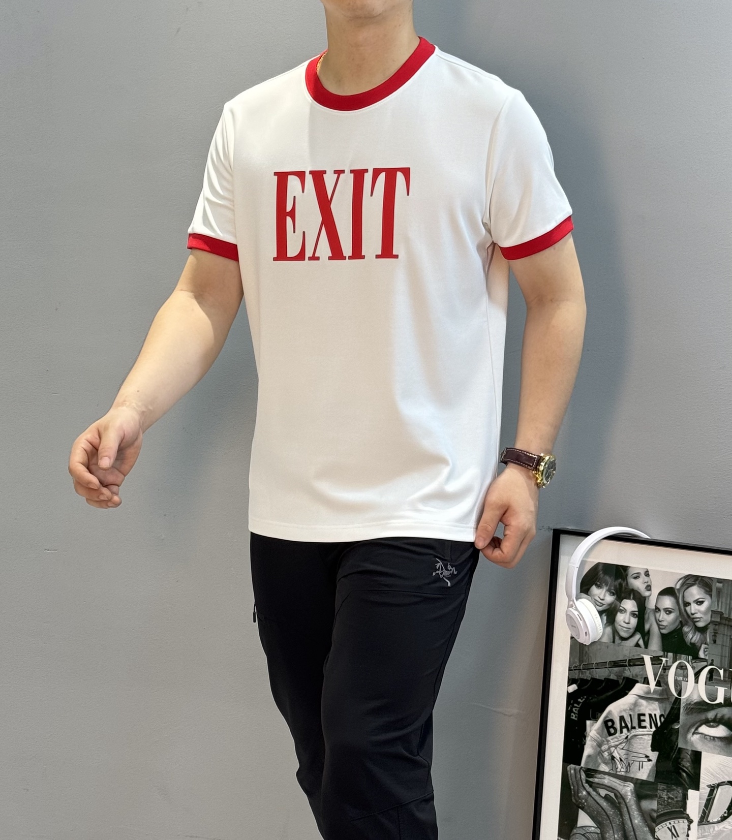 Dolce & Gabbana EXIT印花T恤🆕新款莫代尔面料.高克重手感一流.暖糯舒适❤️胸前“EX