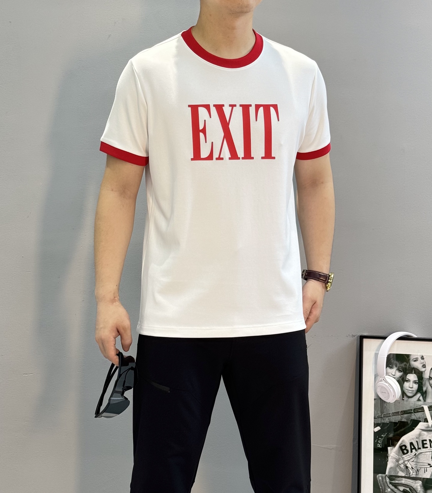 Dolce & Gabbana EXIT印花T恤🆕新款莫代尔面料.高克重手感一流.暖糯舒适❤️胸前“EX