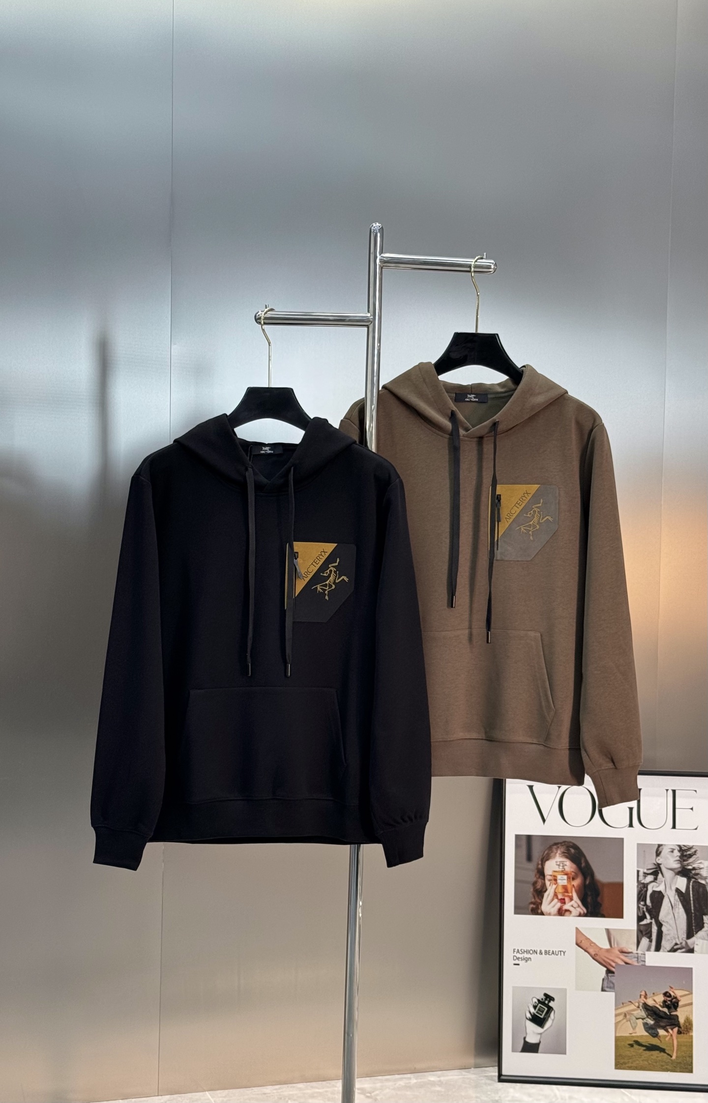 ARCTERY*始祖*鸟新款连帽卫衣.25s爆款推荐！男女同款小红书同步！胸口定制皮牌.原版拉锁精致鸟搭