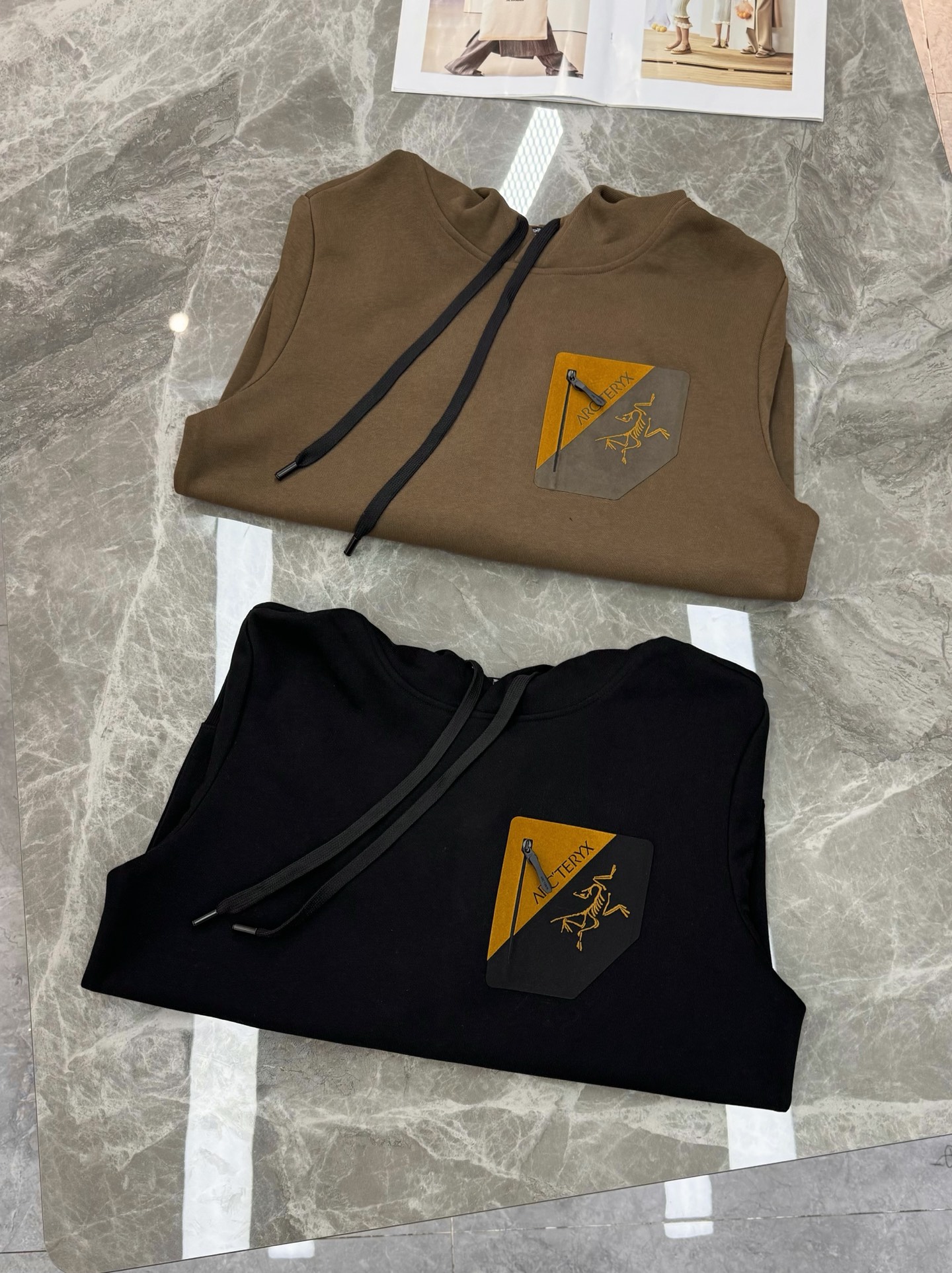 ARCTERY*始祖*鸟新款连帽卫衣.25s爆款推荐！男女同款小红书同步！胸口定制皮牌.原版拉锁精致鸟搭