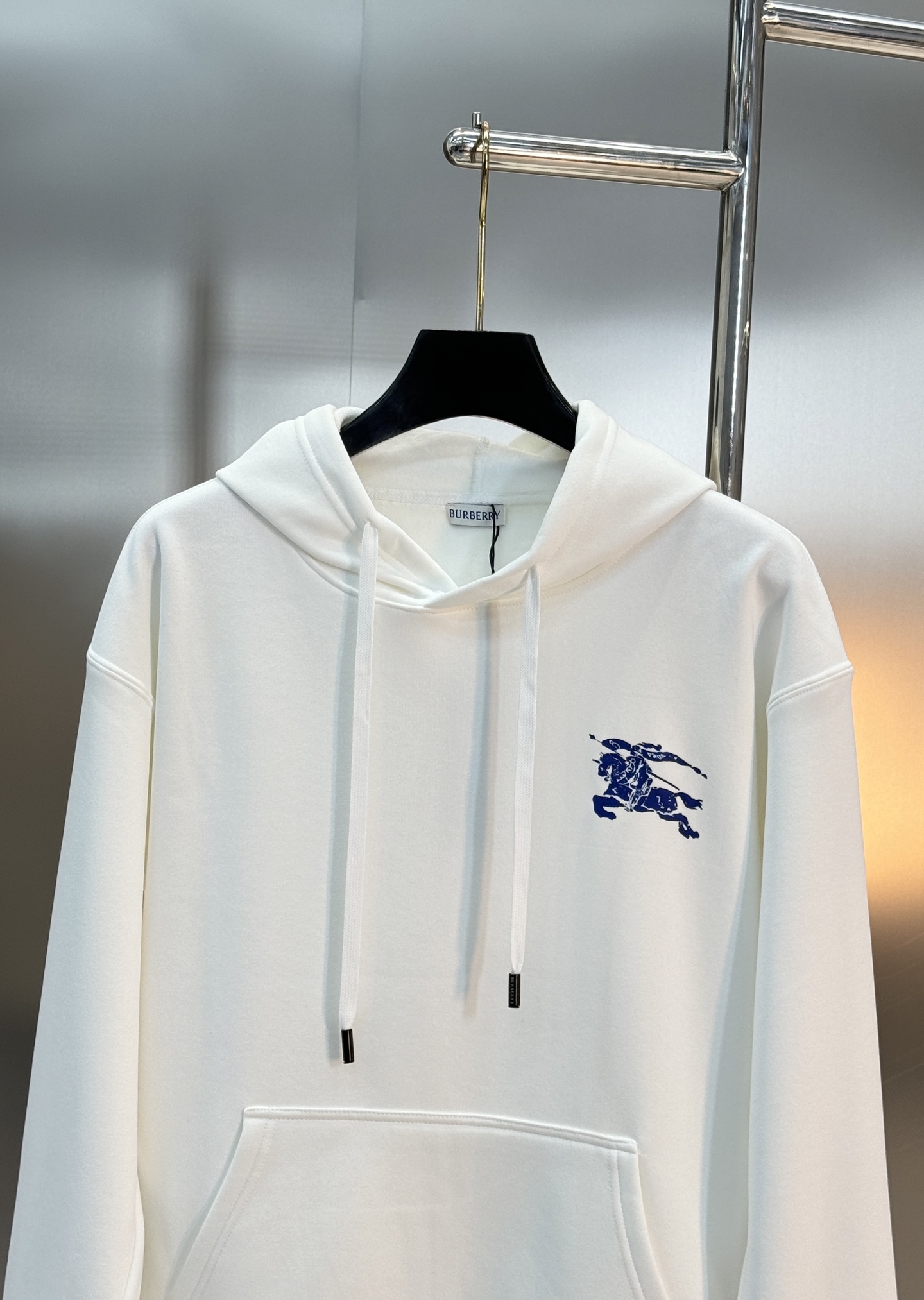 Burberry巴宝莉经典战马徽标连帽卫衣套装.加绒款推荐❤️男女同款！衣身搭配经典蓝马骑士战马logo