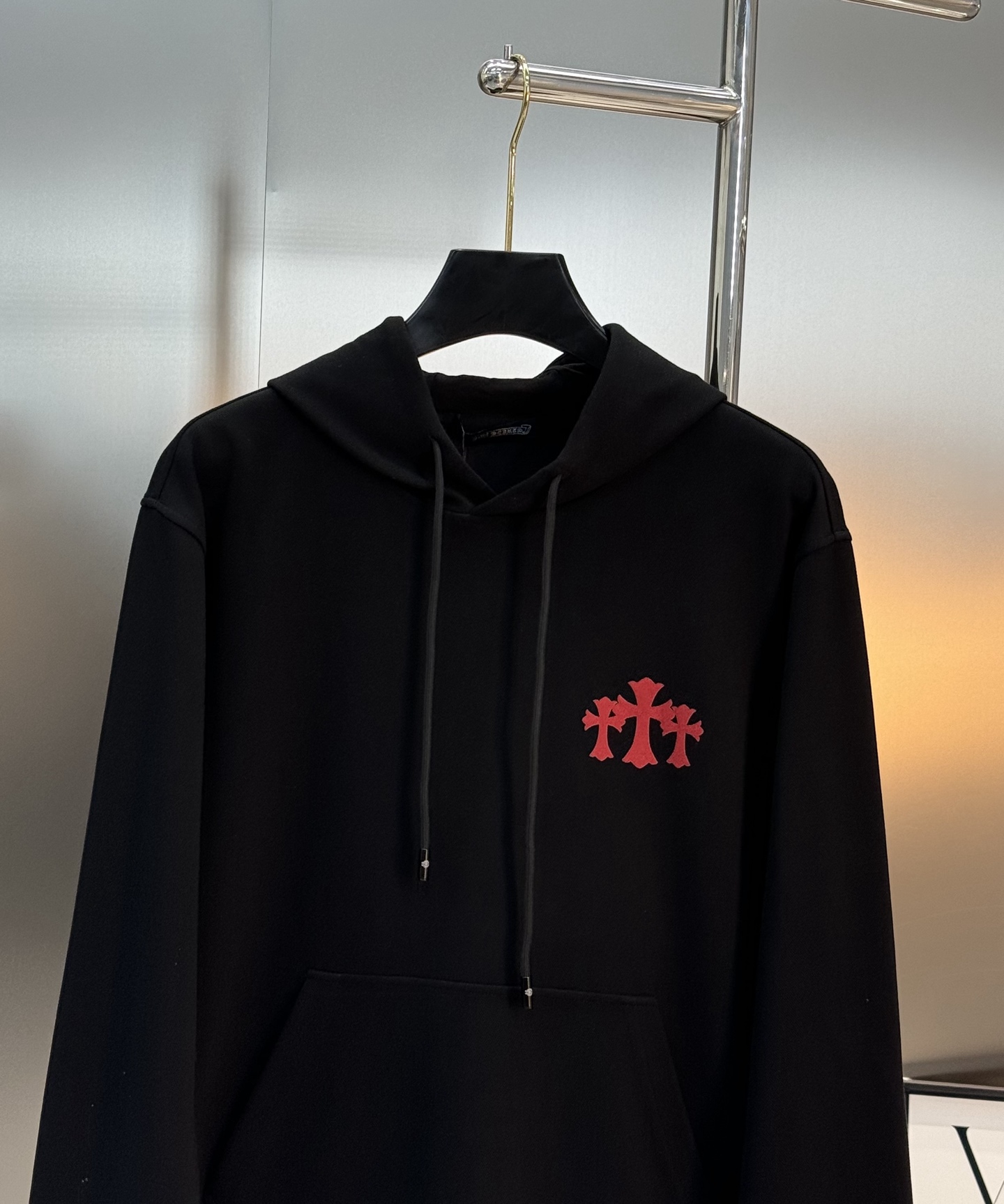 ChromeHearts*克罗心25s新款连帽卫衣.男女同款！经典十字造型颜值担当.张扬个性图形字母搭配