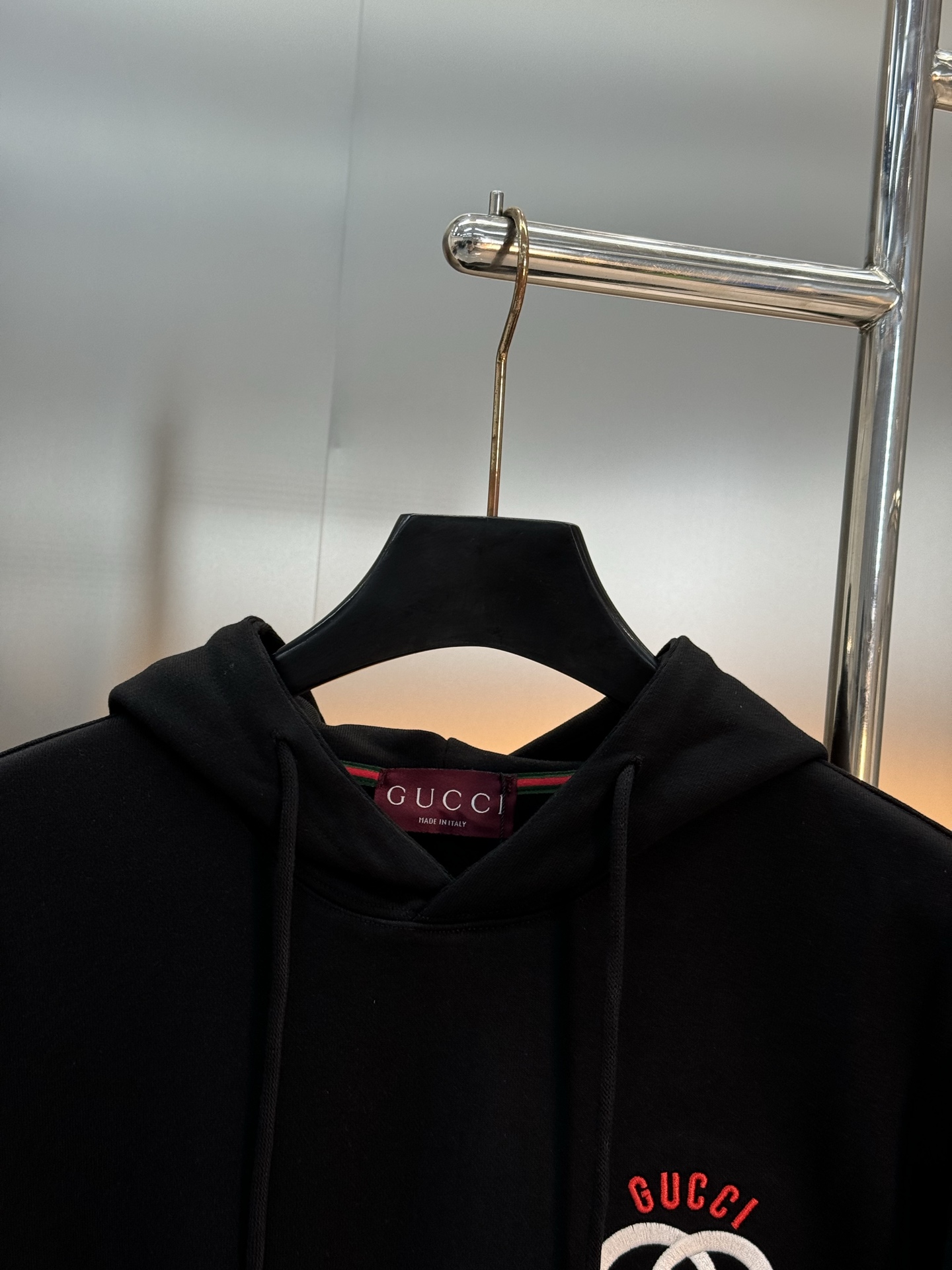 Gucci古奇25s新款连帽卫衣，男女同款.净版推荐！胸前经典双G Logo，立体刺绣工艺.品牌感满满!