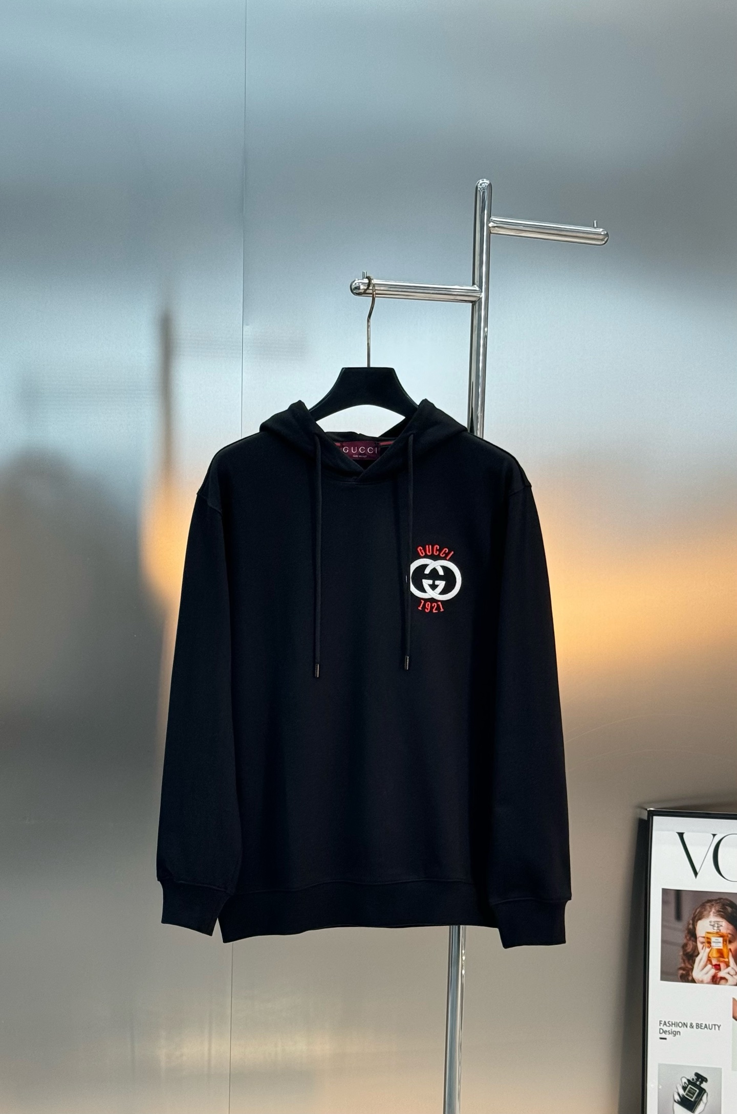 Gucci古奇25s新款连帽卫衣，男女同款.净版推荐！胸前经典双G Logo，立体刺绣工艺.品牌感满满!